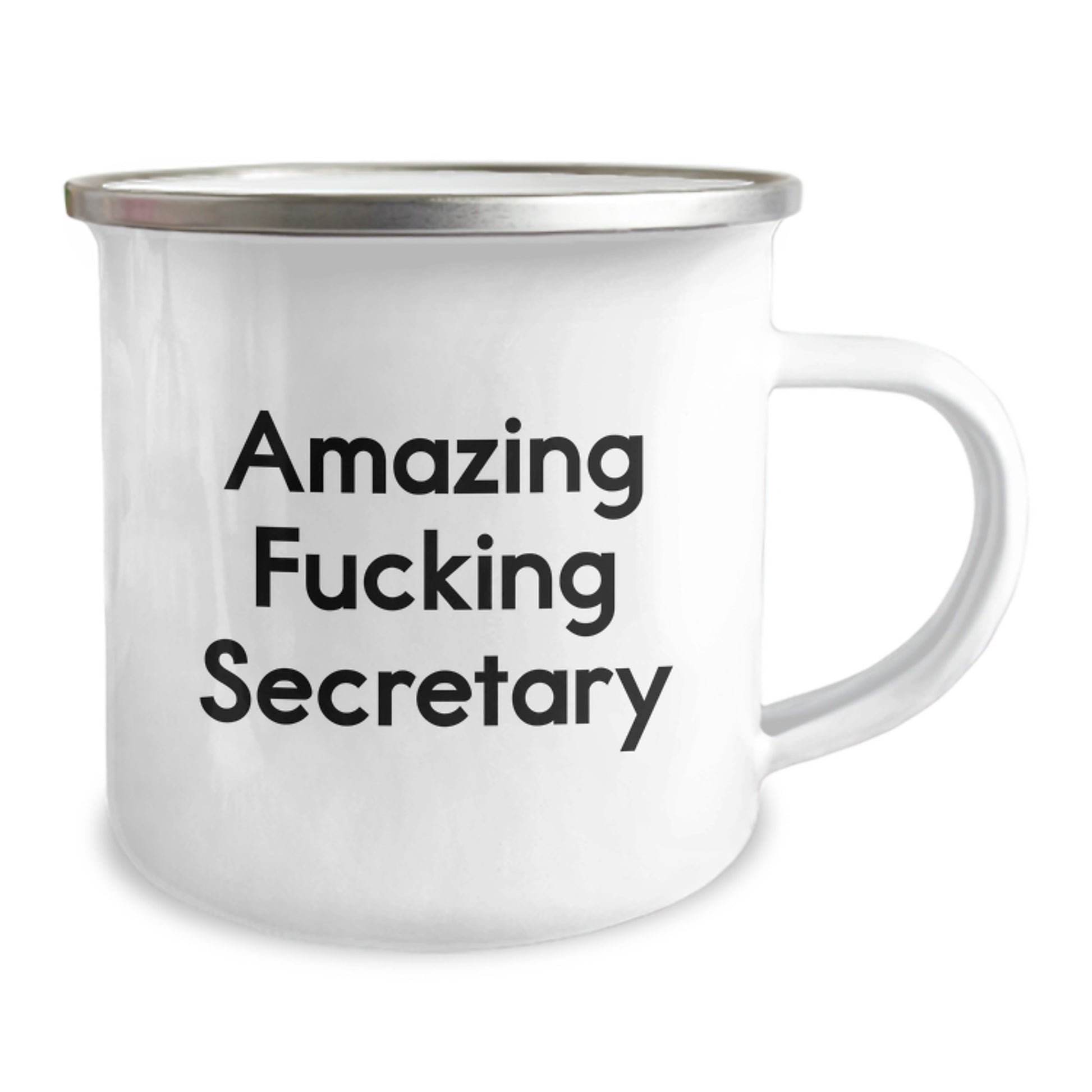 Funny Secretary Gifts from Men, Unique Valentine's Unique Gifts for Secretary, Awesome Secretary Camping Mug - Image 2