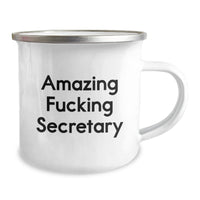 Load image into Gallery viewer, Funny Secretary Gifts from Men, Unique Valentine's Unique Gifts for Secretary, Awesome Secretary Camping Mug - Image 2
