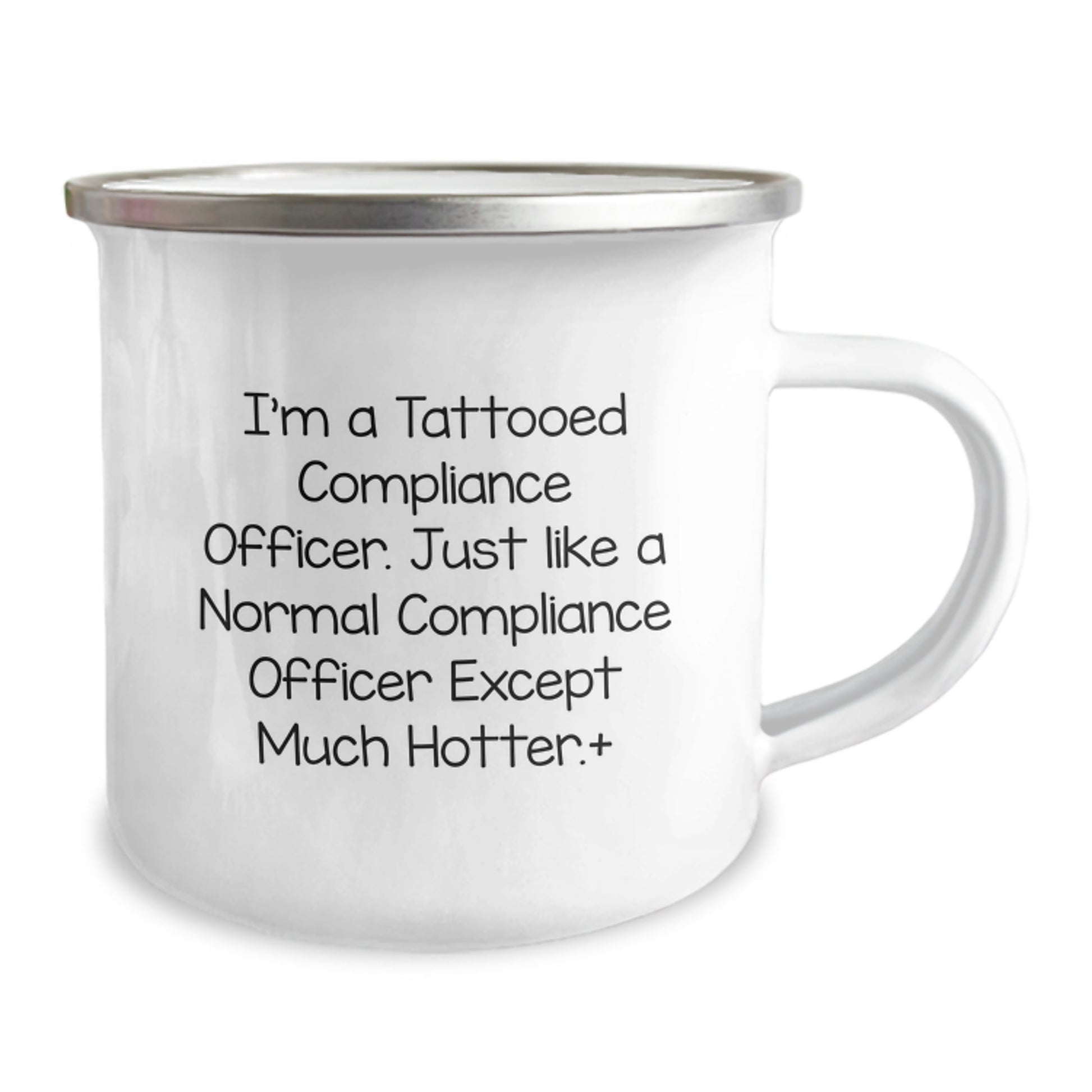 Funny Compliance Officer Birthday Unique Gifts from Friends for Men - Hotter Camping Mug - Image 2