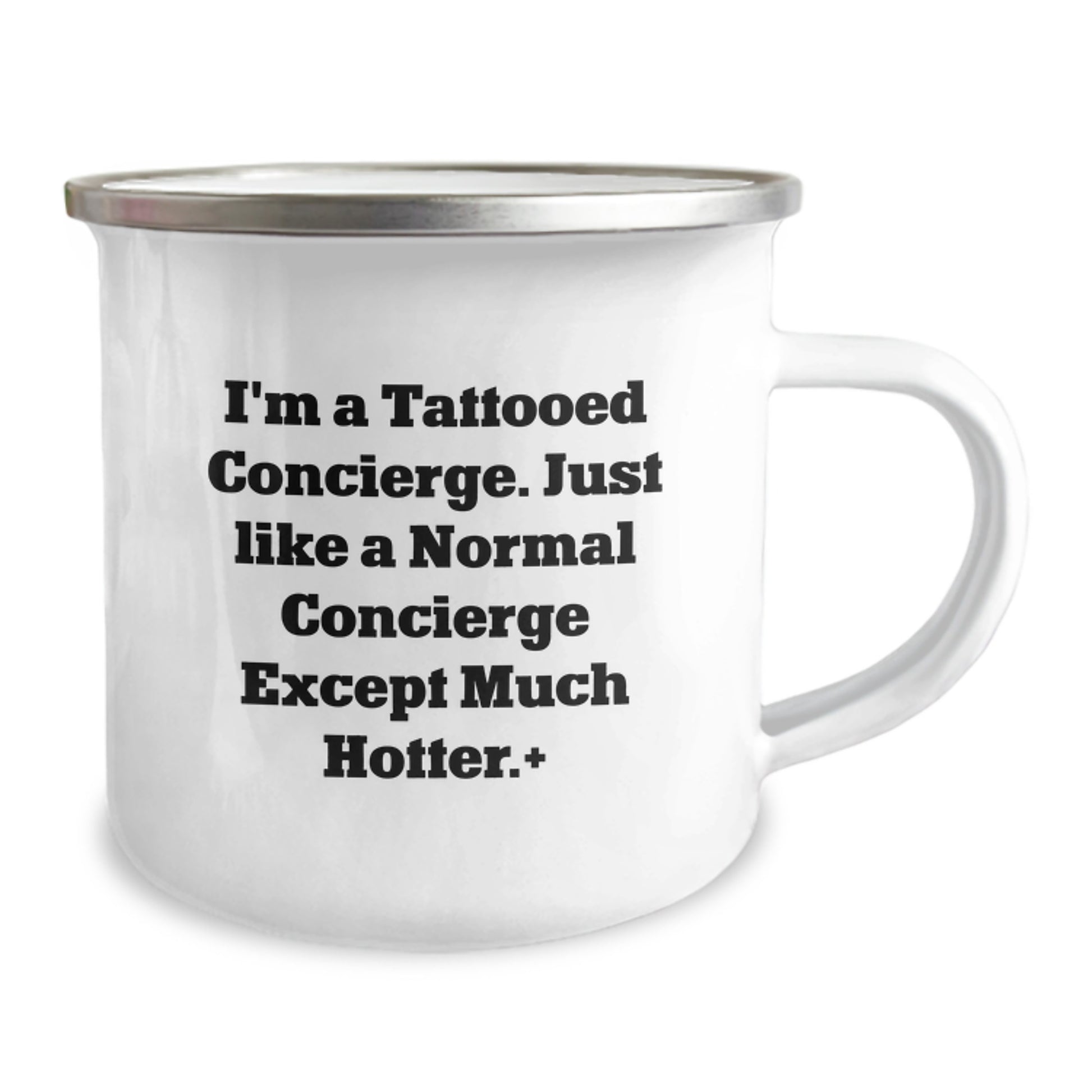 Gifts from Friends for Men - Funny Concierge Gifts, Birthday Unique Gifts, Camping Mug, I'm A Tattooed Concierge - Hot Concierge Lover Mug - Image 2