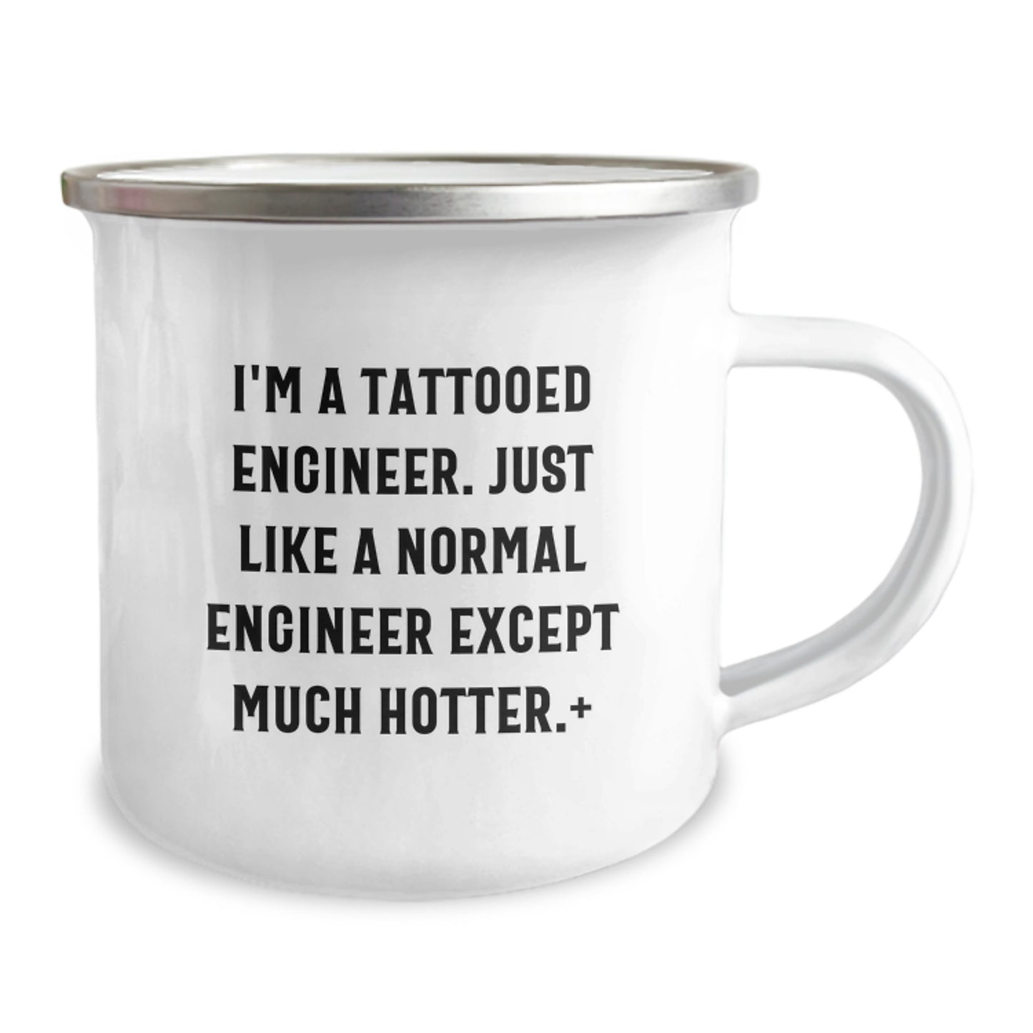 Funny Engineer Gifts for Men - Mother's Day Unique Presents from Friends - I'm A Tattooed Engineer Camping Mug - Image 2