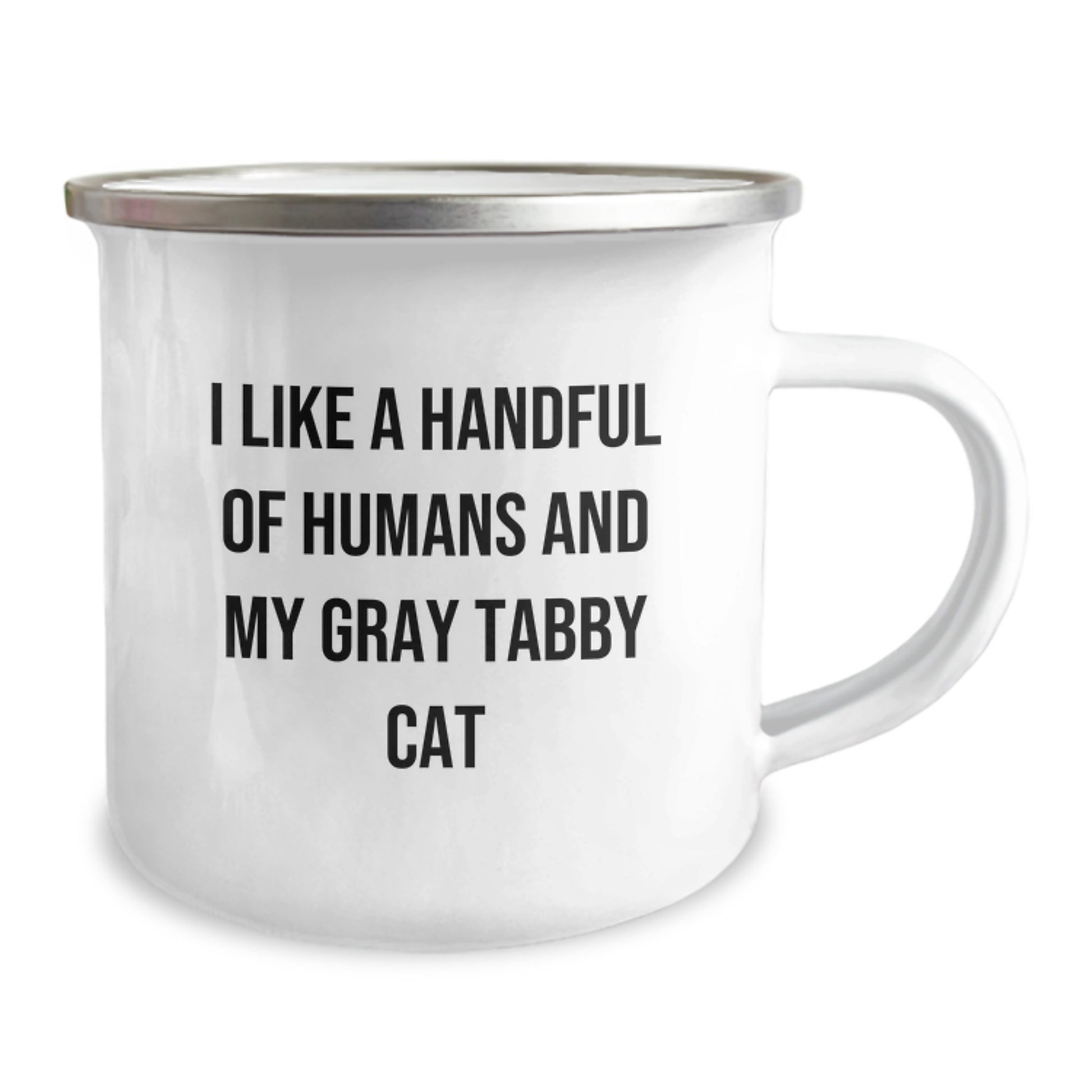 Funny Gray Tabby Cat Gifts for Women - I Like A Handful Of Humans And My Gray Tabby Cat Gifts from Family, Unique Mother's Day Unique Gifts for Cat Lovers - Image 2