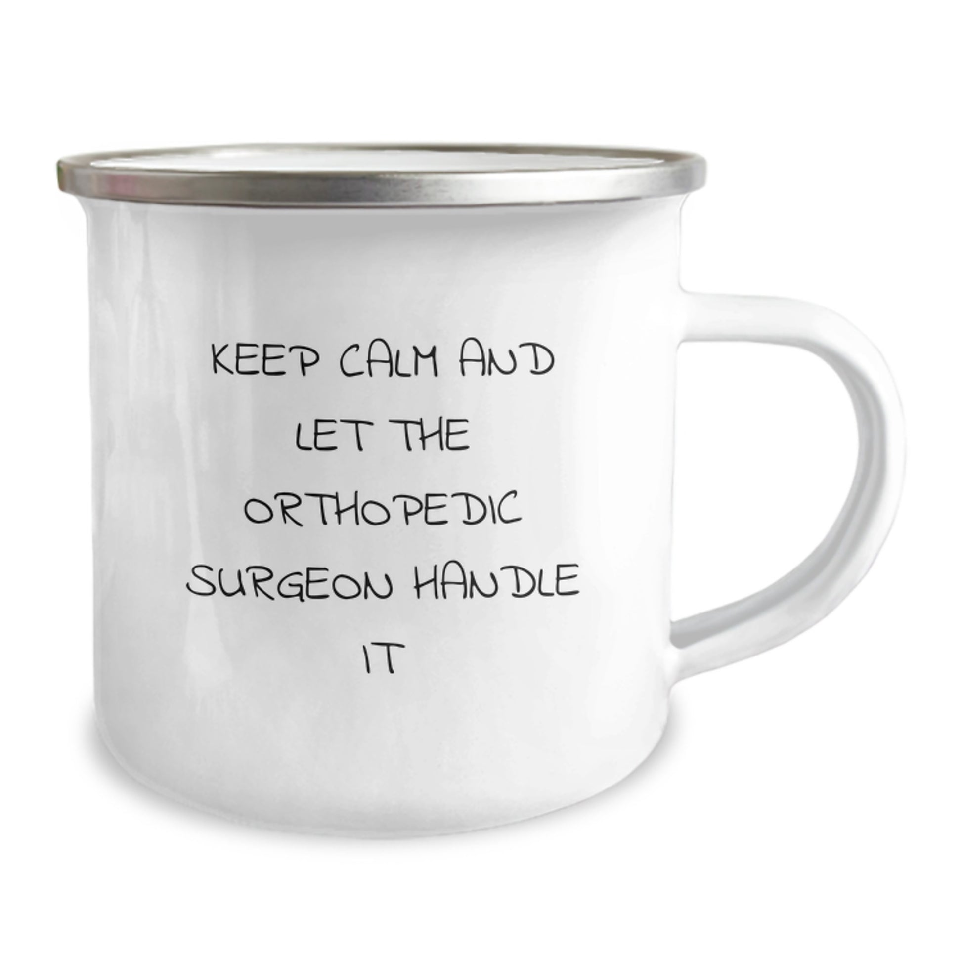 Funny Orthopedic Surgeon Gifts from Men, Unique Mother's Day Unique Gifts for Orthopedic Surgeon Wife, 12 oz Camping Mug - Image 2