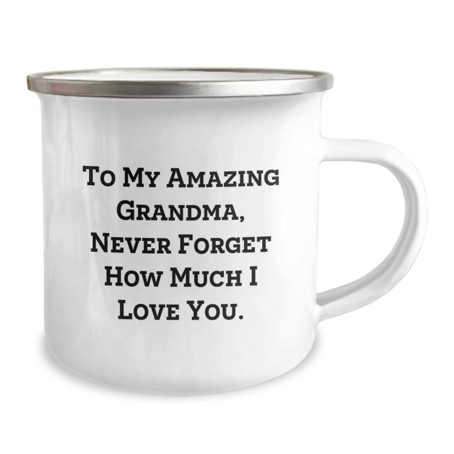 Funny Grandma Camping Mug Gifts from Men to Grandma on Mother's Day, To My Amazing Grandma Never Forget How Much I Love You., Camping Mug for Grandma - Image 2