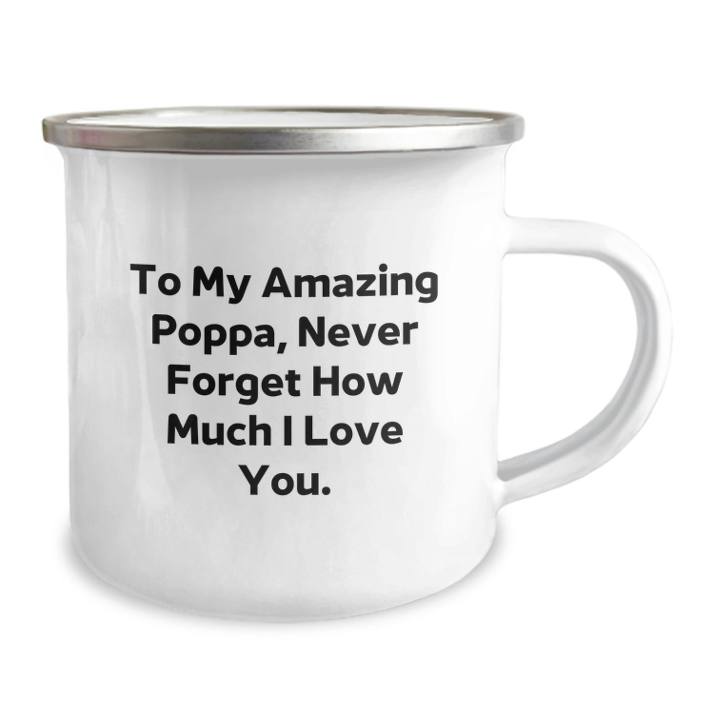 Funny Dad Gifts, To My Amazing Poppa, Camping Mug for Men, Unique Mother's Day Unique Gifts from Family - Image 2