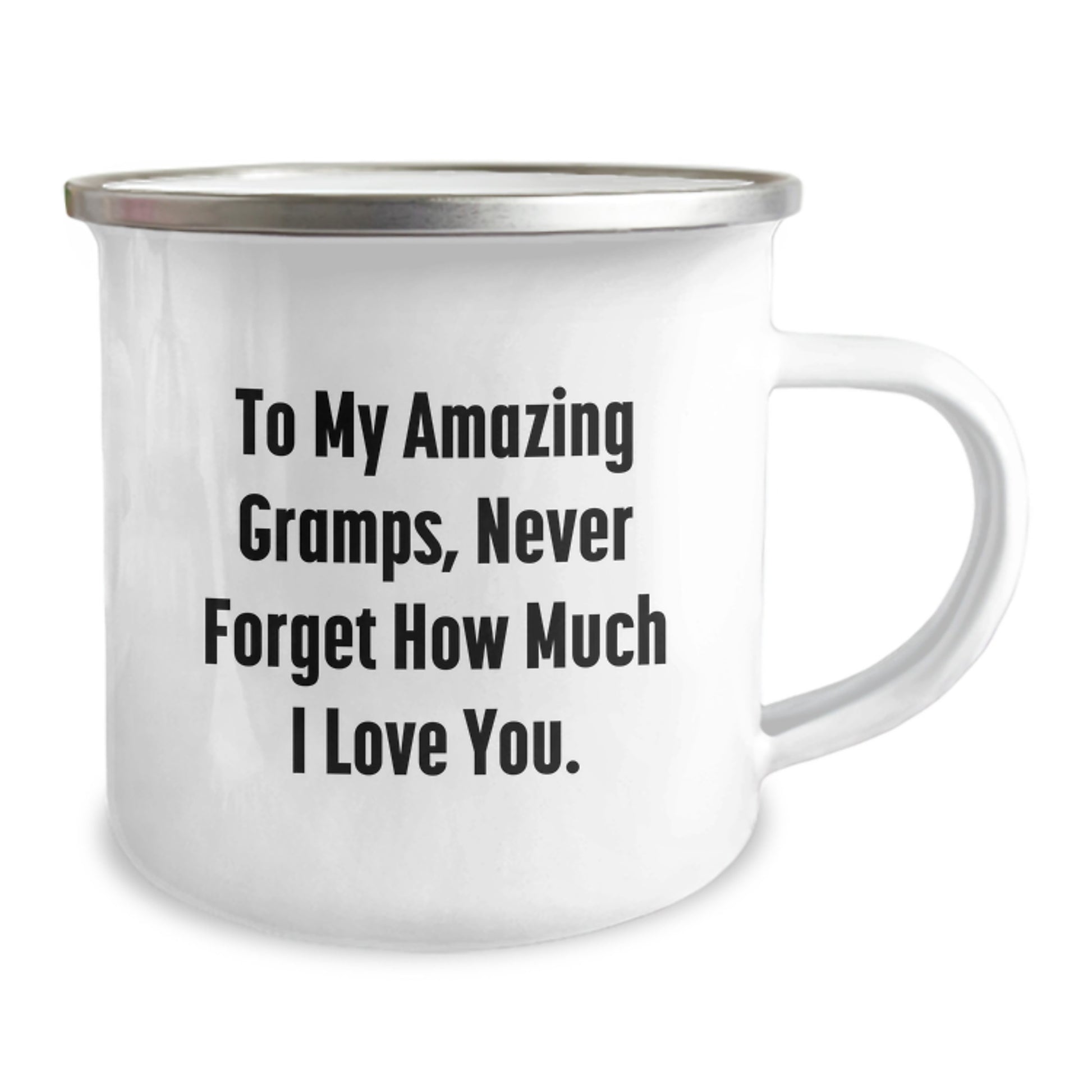 Funny Camping Mug for Gramps, Valentine's Unique Gifts from Family, To My Amazing Gramps Never Forget Love You - Image 2