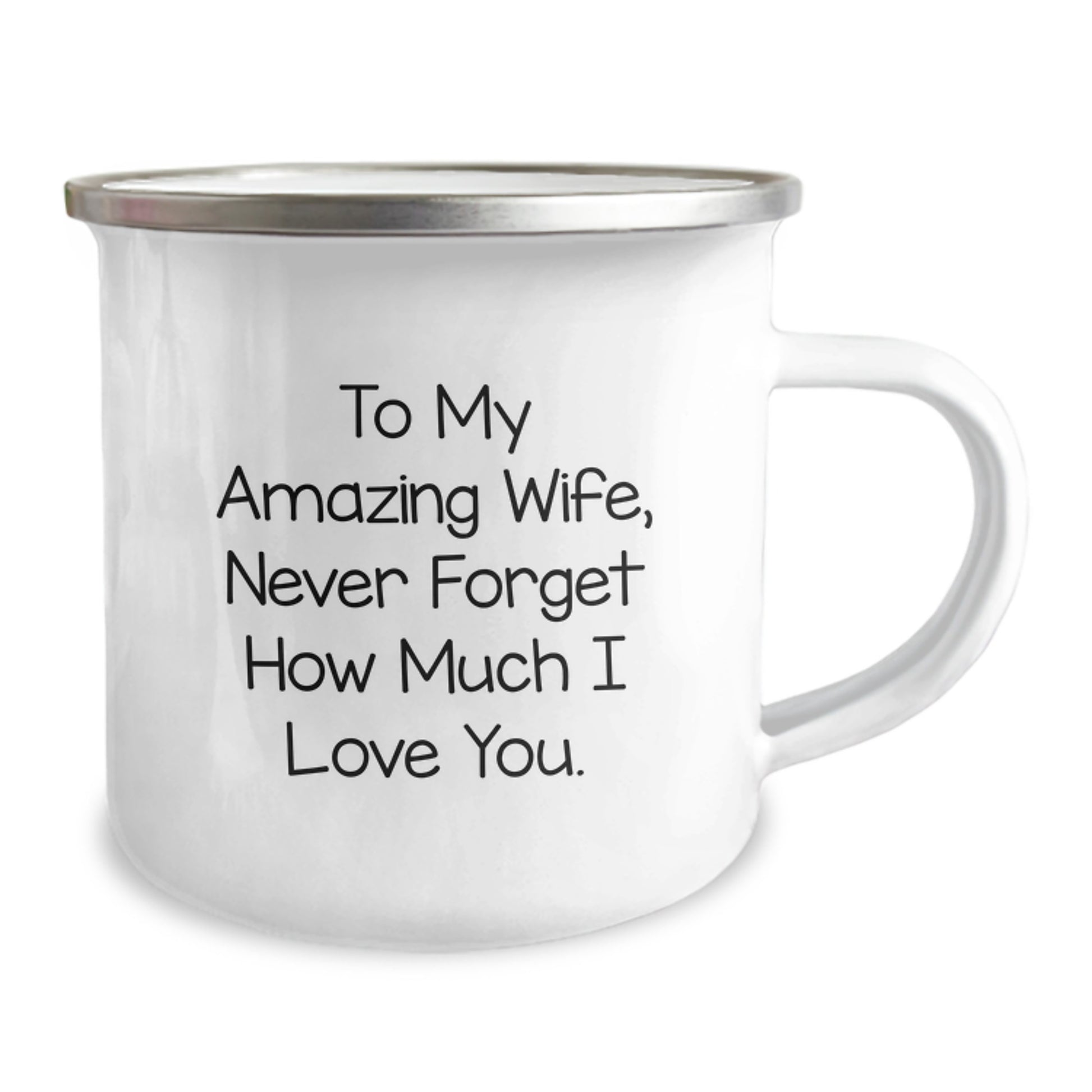 Funny Wife Gifts from Men - To My Amazing Wife, 12 oz Camping Mug for Valentine's Unique Gifts - Image 2
