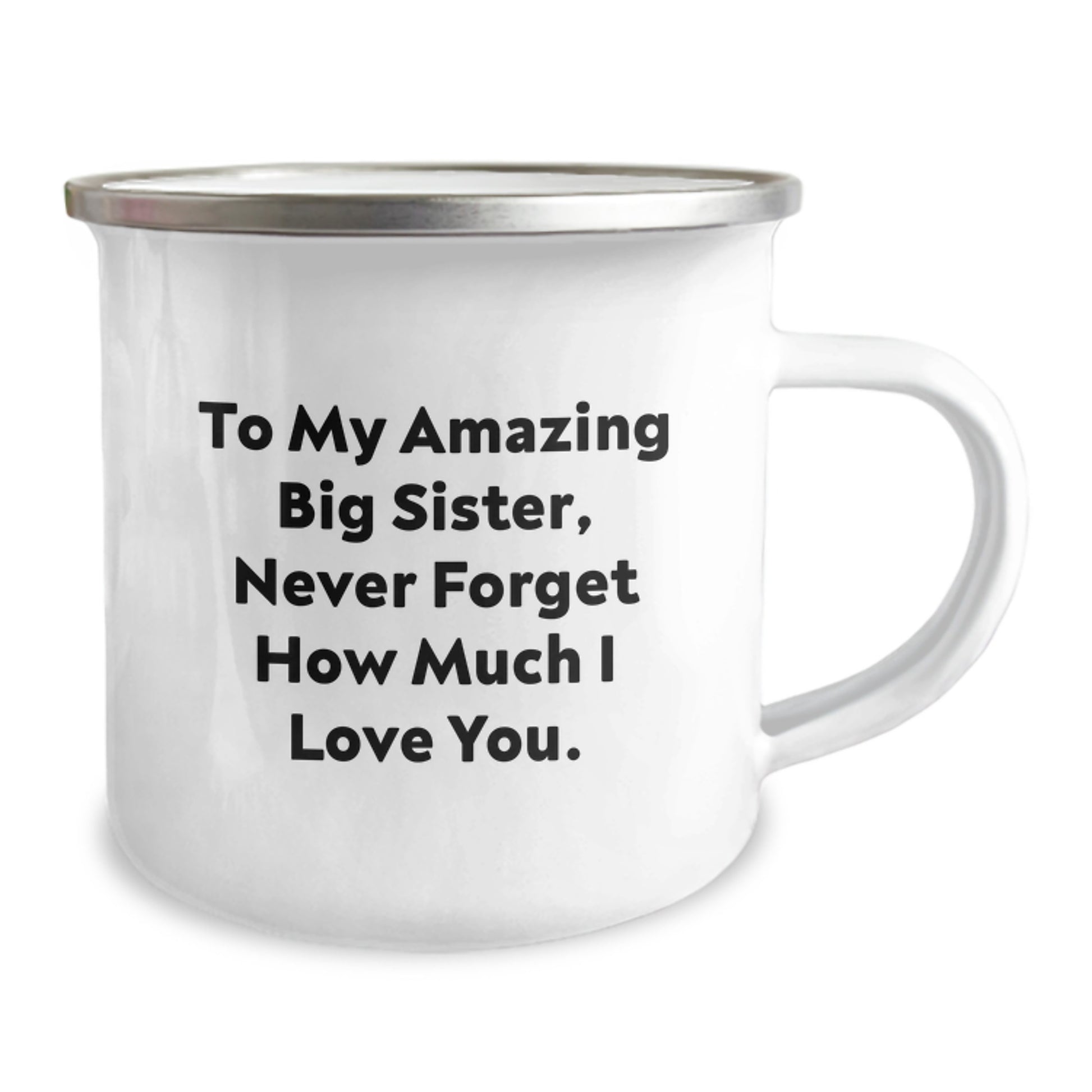 Cute Big Sister Gifts for Her, Funny Quote To My Amazing Big Sister, Unique Camping Mugs for Big Sister, from Family, Big Sister Mug for Camping, Mother's Day Unique Gifts - Image 2