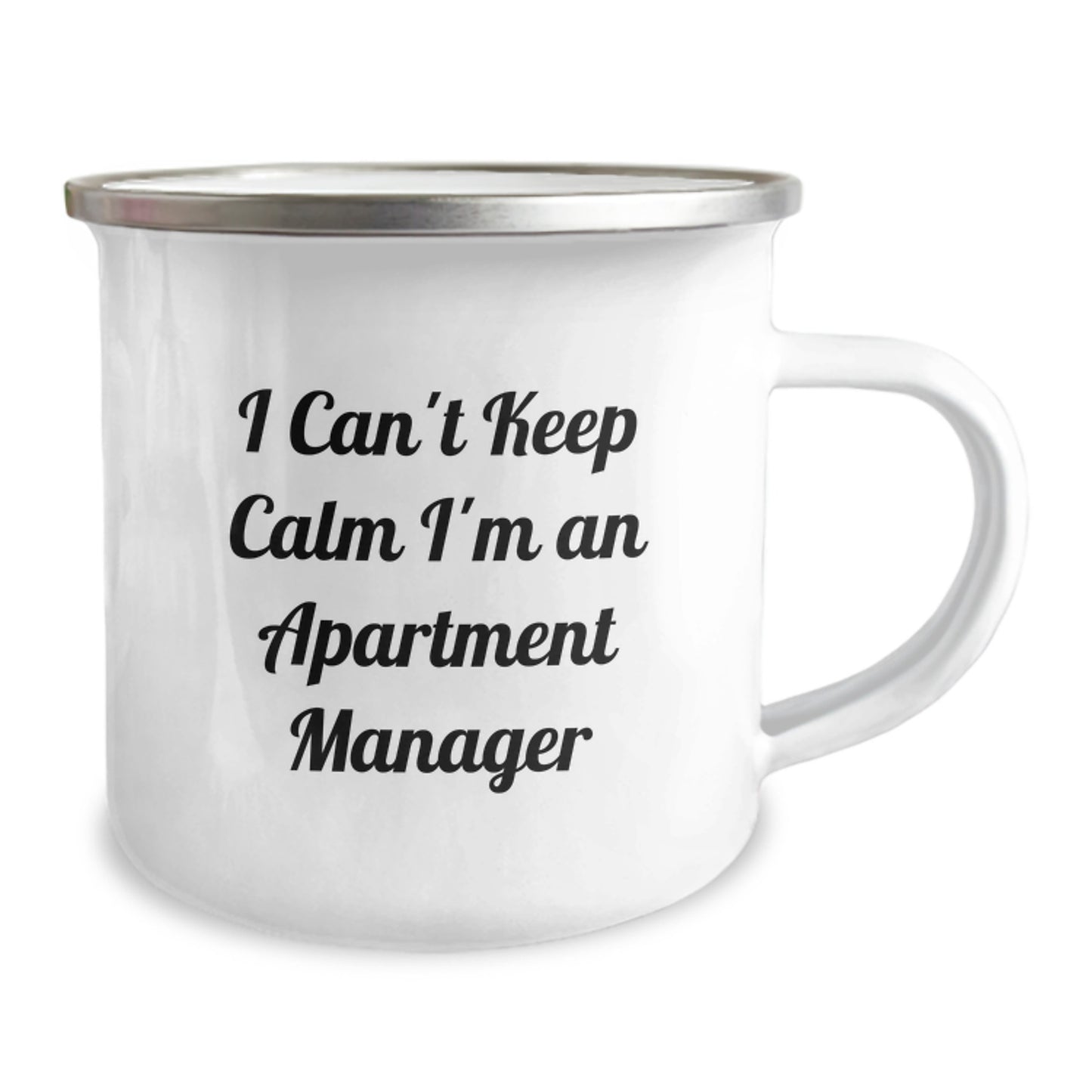Funny Camping Mug for Apartment Manager, Mothers Day Unique Gifts from Family, Friends, Coworkers, Women, Men - I Can't Keep Calm I'm An Apartment Manager - Image 2