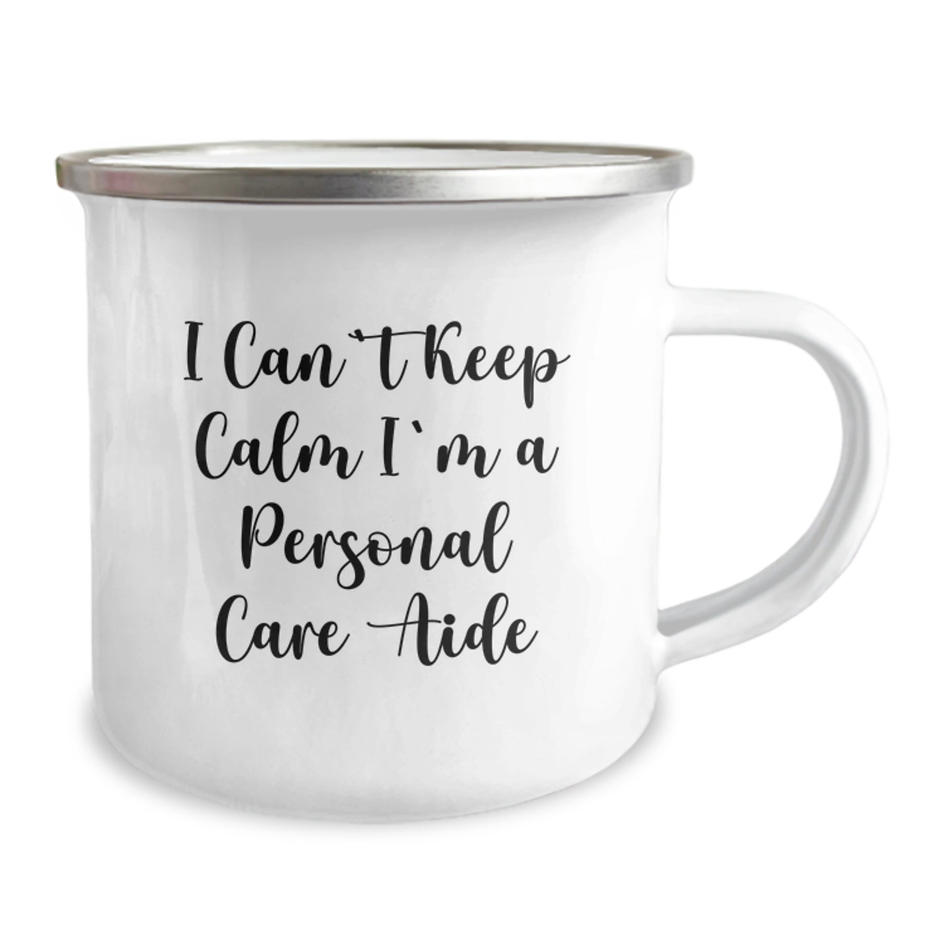 Funny Personal Care Aide Gifts from Friends for Personal Care Aide, 'I Can't Keep Calm I'm A Personal Care Aide' Camping Mug, Birthday Unique Gifts for Camping Enthusiasts - Image 2