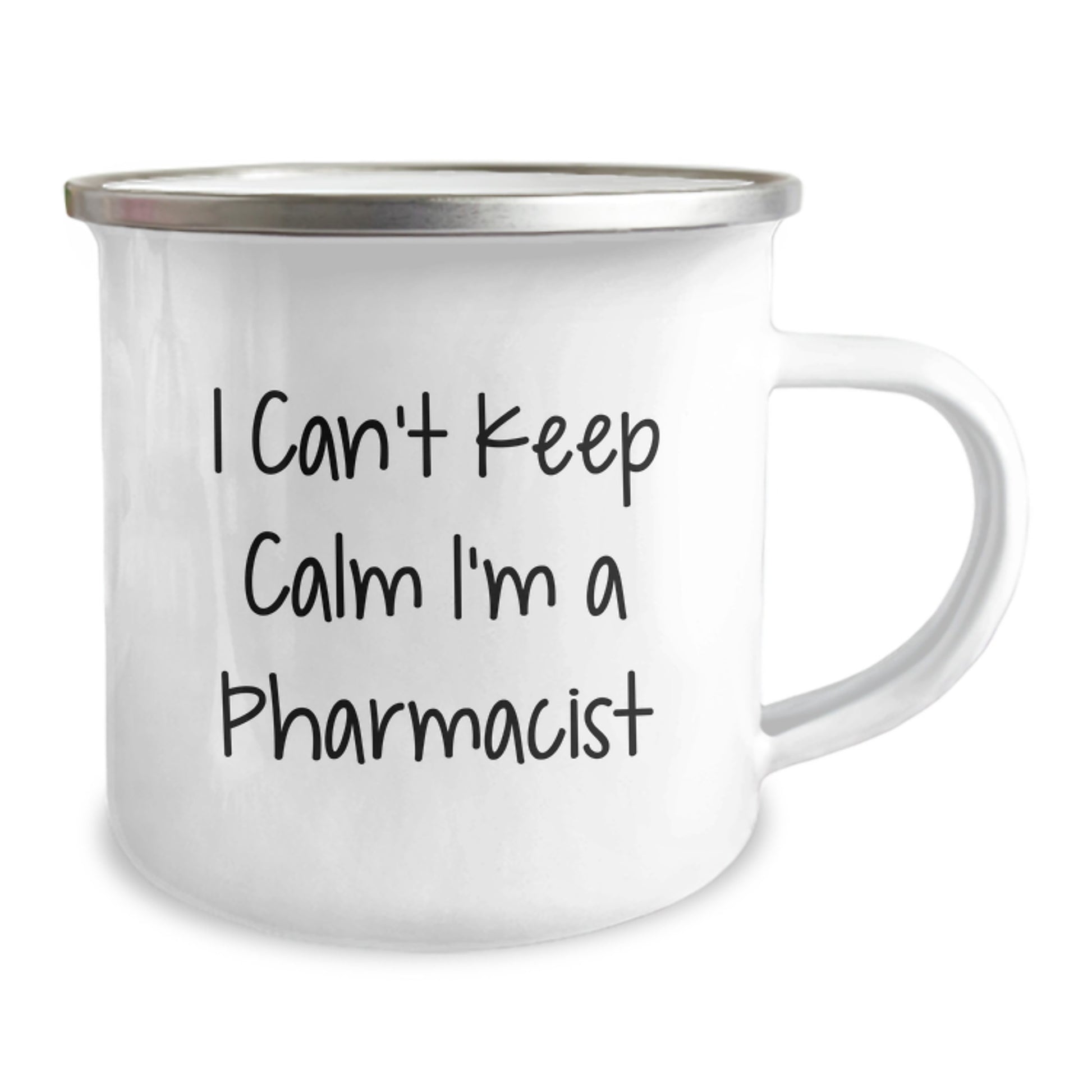 Funny Gifts from Family for Pharmacist Dad, Camping Mug I Can't Keep Calm I'm A Pharmacist for Father's Day Unique - Image 2