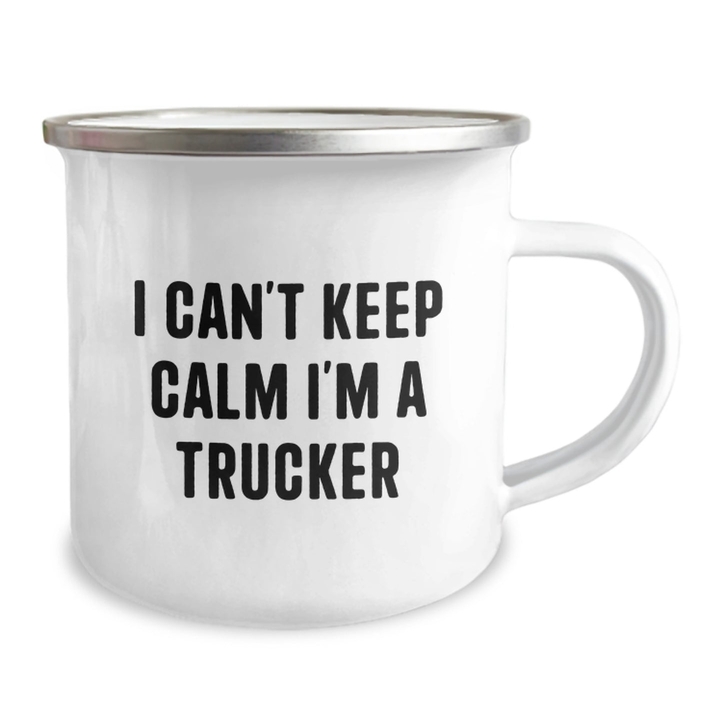 Funny Trucker Gifts for Men, I Can't Keep Calm I'm A Trucker Camping Mug, Unique Father's Day Unique Gifts from Family - Image 2