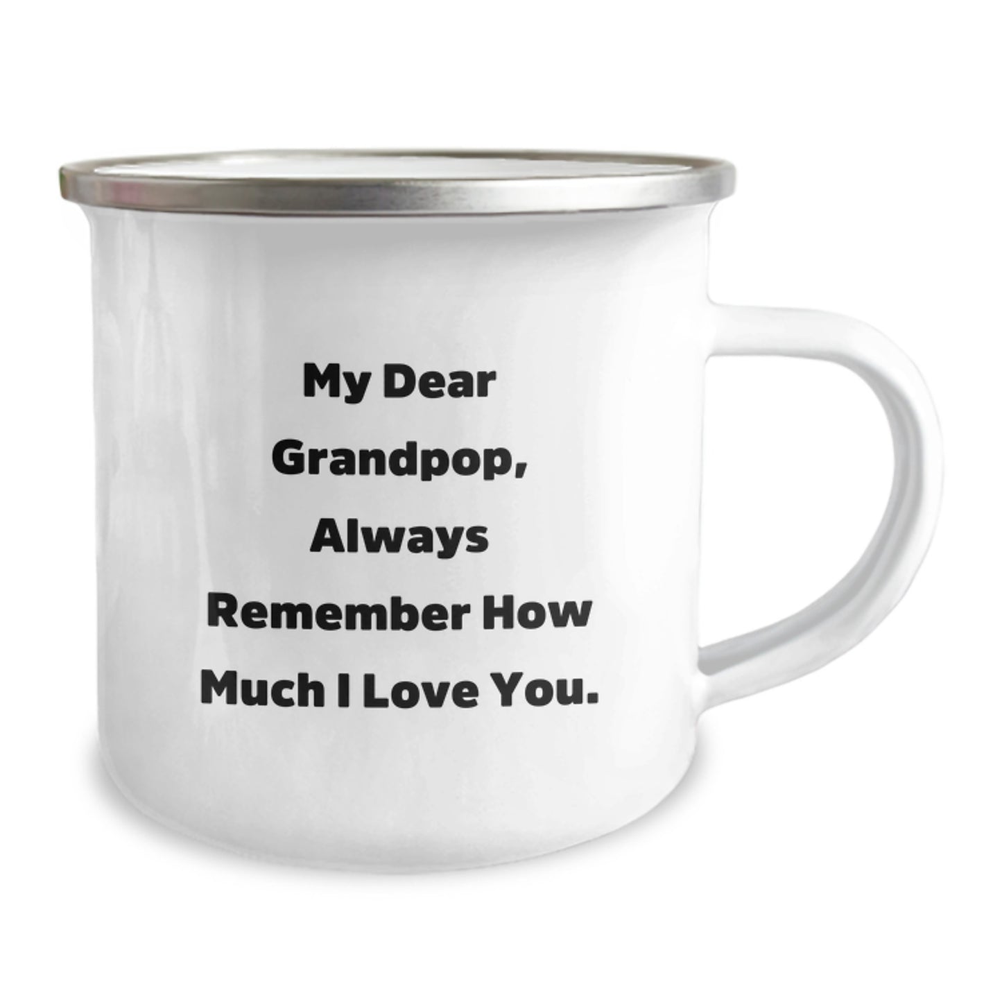 Grandpop Funny Camping Mug Gifts from Mom, Daughter, or Granddaughter for Father's Day Unique Grandpop - Image 2