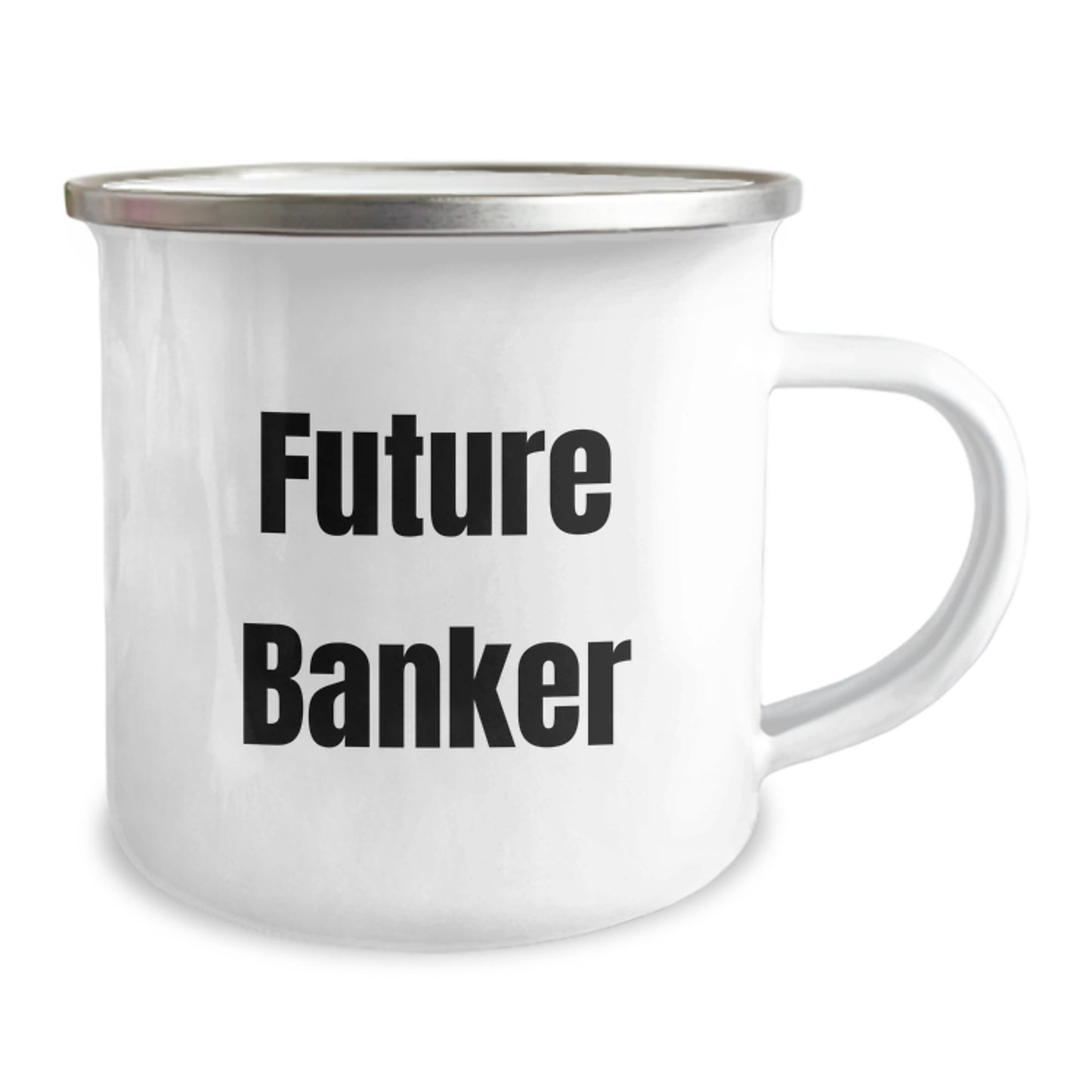Funny Banker Gifts from Friends to Banker on Valentine's Unique Camping Mug - Image 2