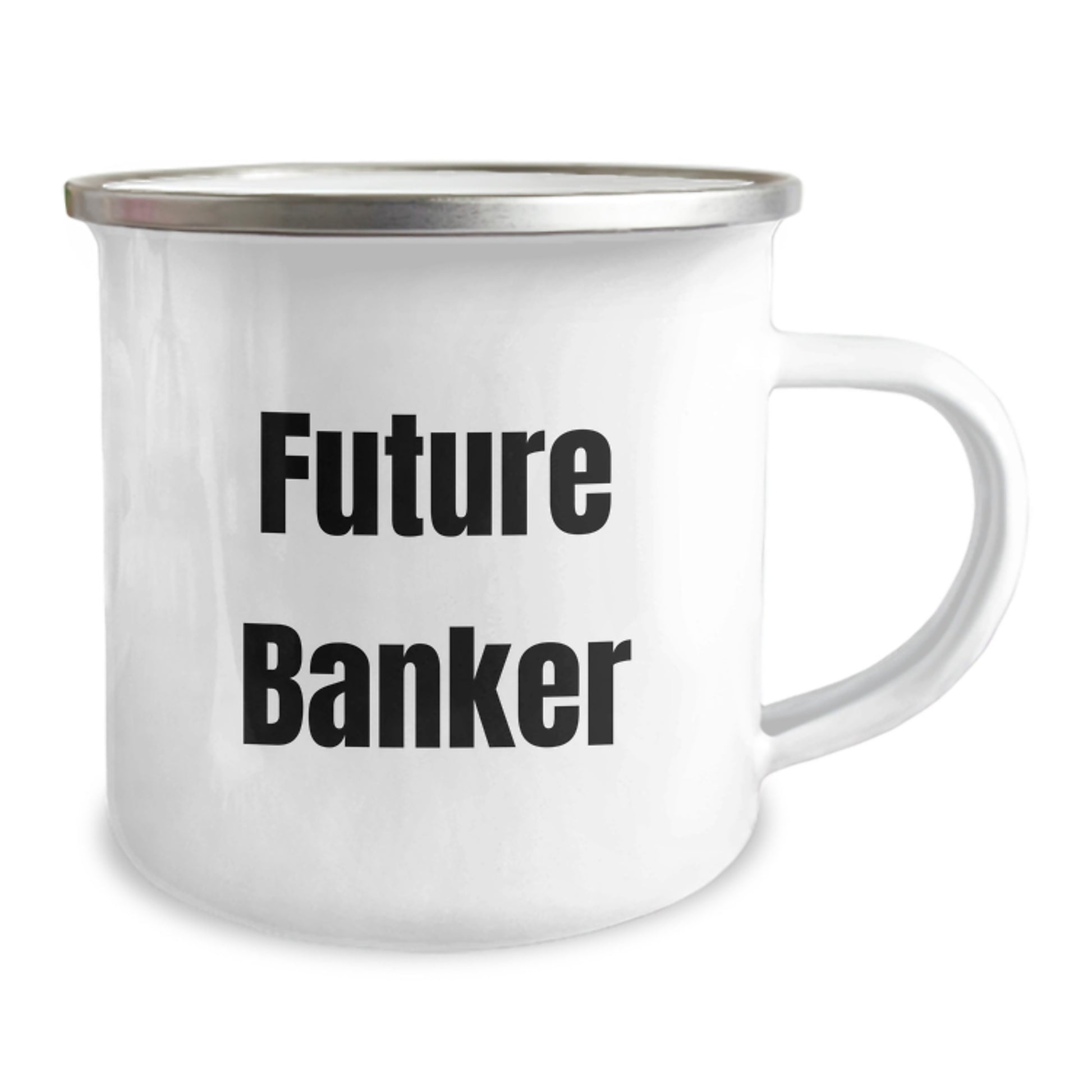 Funny Banker Gifts from Friends to Banker on Valentine's Unique Camping Mug - Image 2