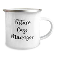 Load image into Gallery viewer, Funny Case Manager Gifts, Future Case Manager Inspirational Quote, Unique Valentine's Unique Camping Mug for Case Manager Friends - Image 2
