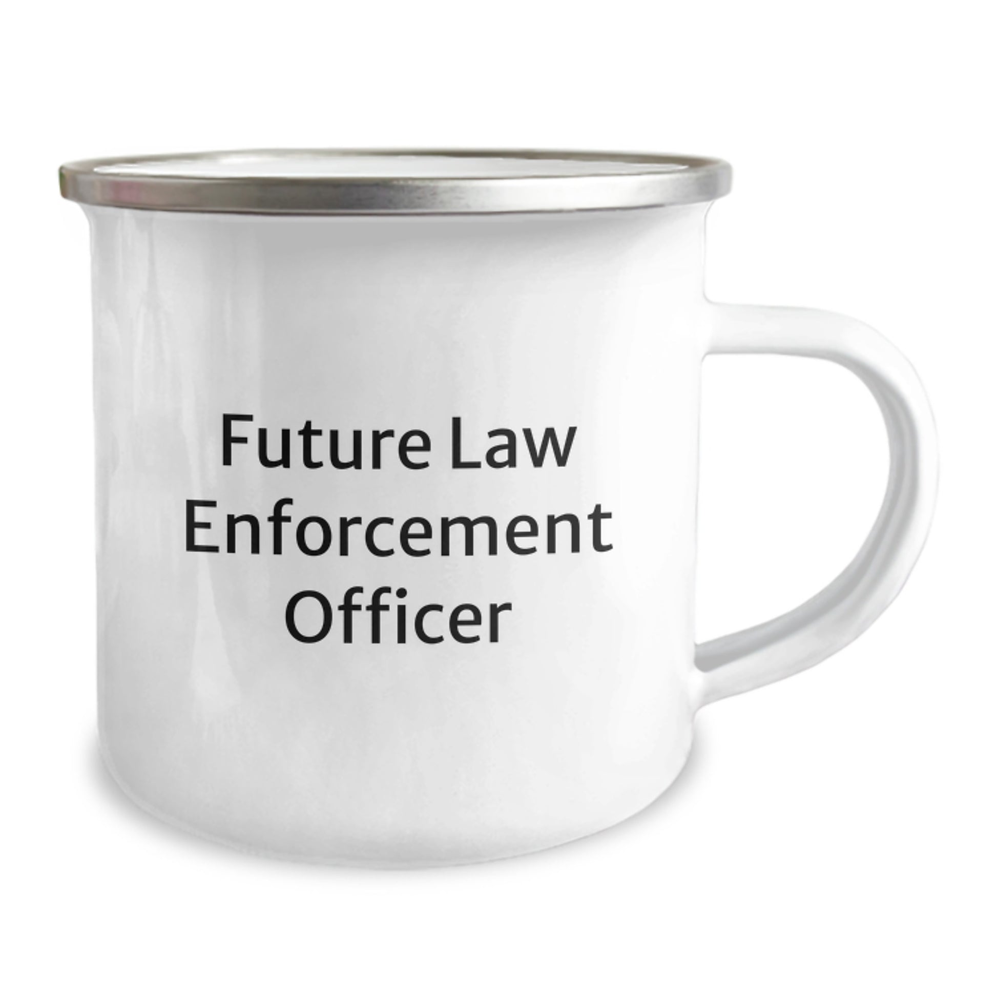 Funny Gift from Friends to Future Law Enforcement Officer Camping Mug, Valentine's Unique Gifts for Men, Law Enforcement Officer Encouragement, Funny Quote - Image 2