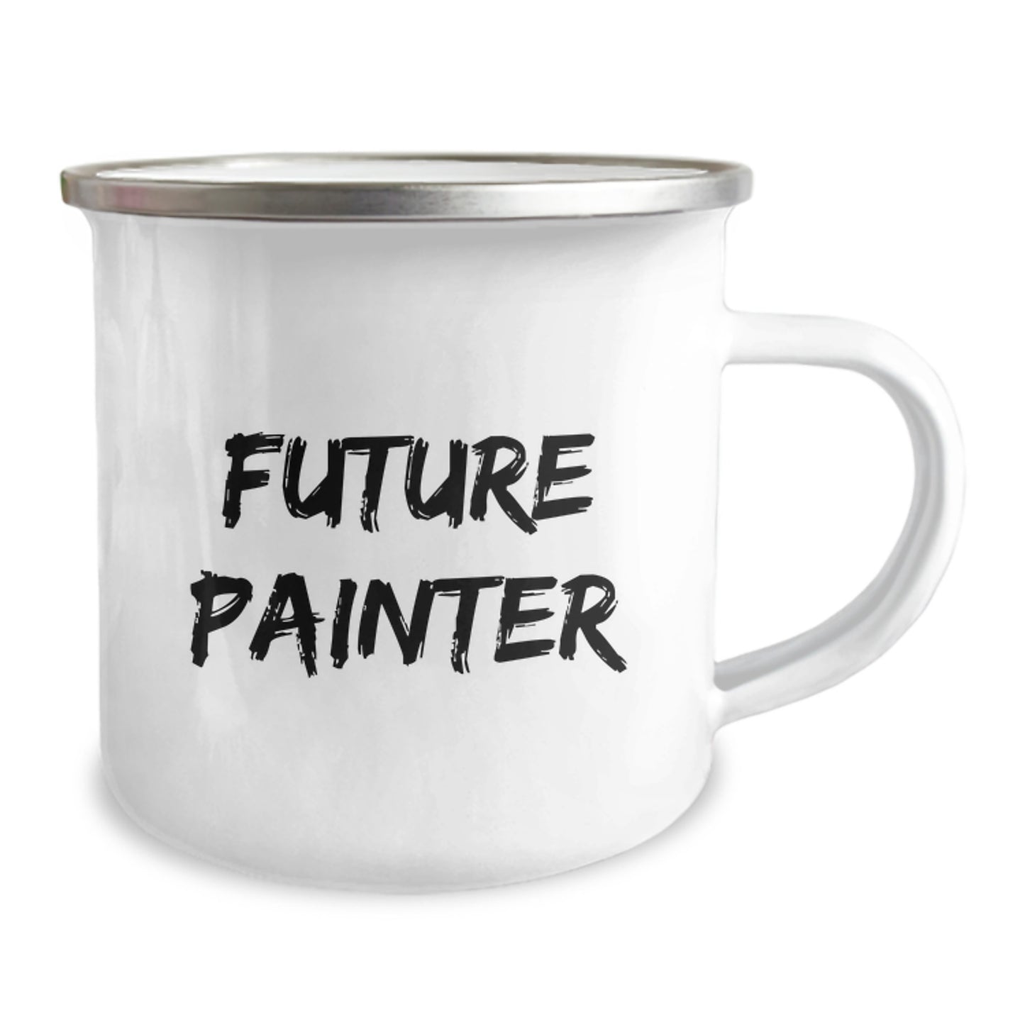 Funny Inspirational Gifts for Future Painter Men, Gift from Friends to Painter Graduation Unique Gifts, 12 oz Camping Mug - Image 2
