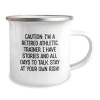 Load image into Gallery viewer, Athletic Trainer Humoristic Gifts from Friends - Funny Valentine's Camping Mug for Athletic Trainer Men with Retired Athletic Trainer Quote - Image 2
