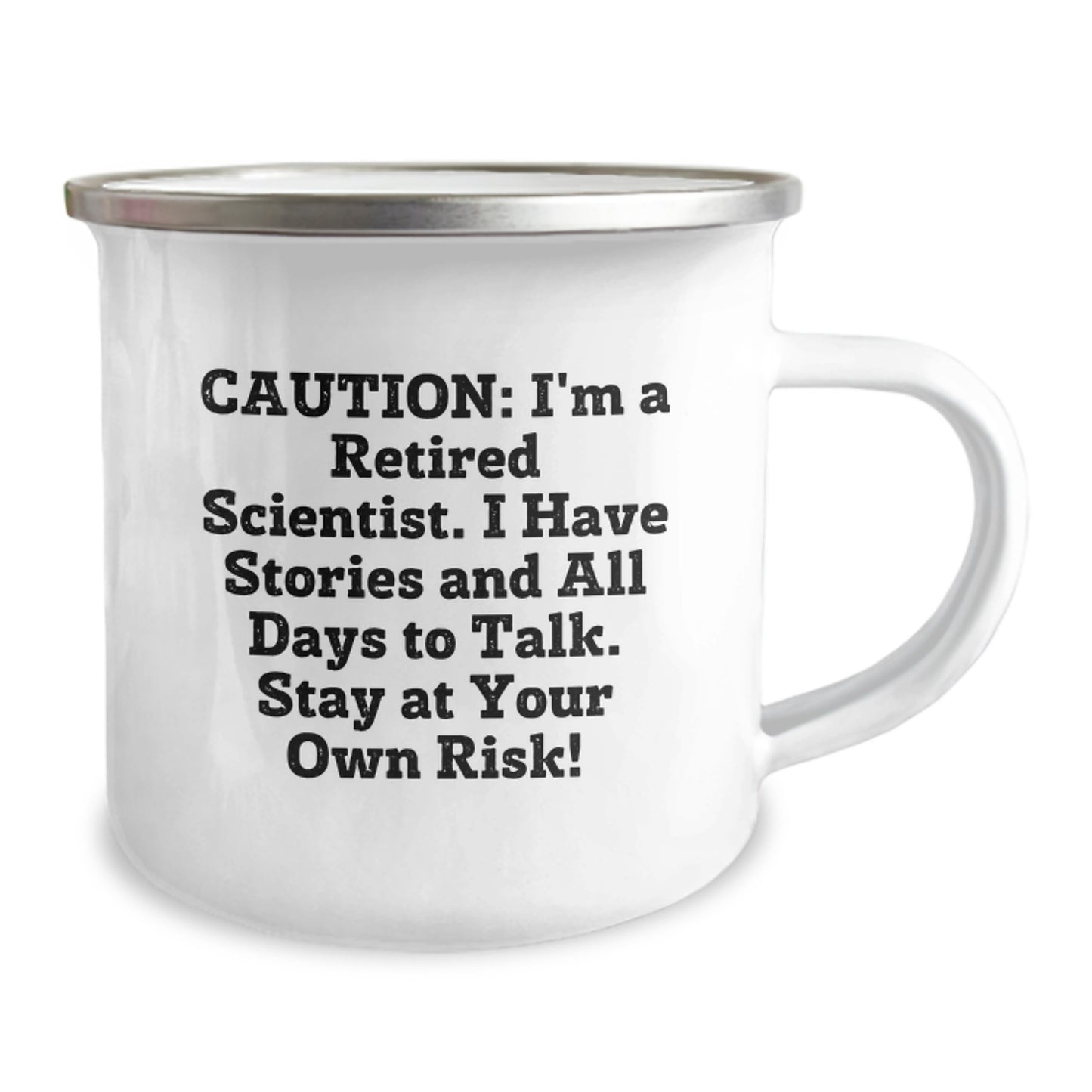 Scientist Birthday Unique Gifts from Friends, Camping Mug with Funny Scientist Quote, Perfect for Men and Women Scientists - Image 2
