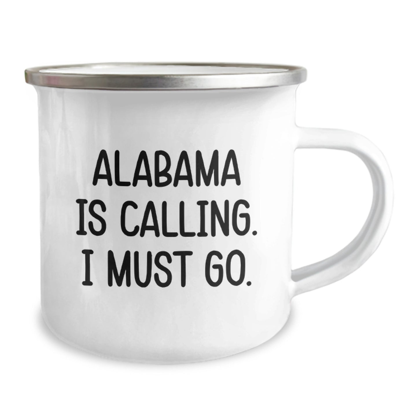 Alabama Camping Mug Gift for Friends – 'Alabama Is Calling, I Must Go' - Image 2