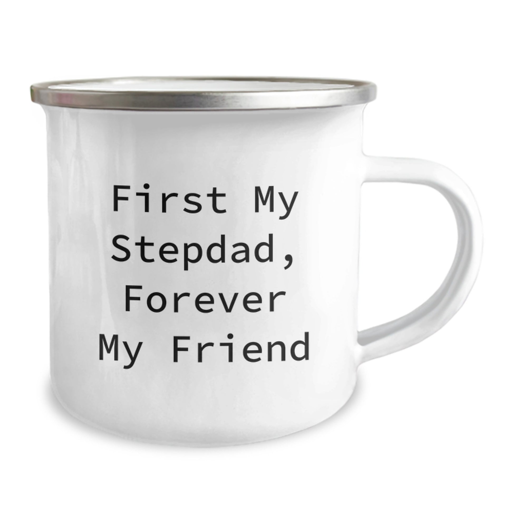Funny Gifts for Stepdads - First My Stepdad, Forever My Friend, Valentine's Unique Camping Mug - Image 2