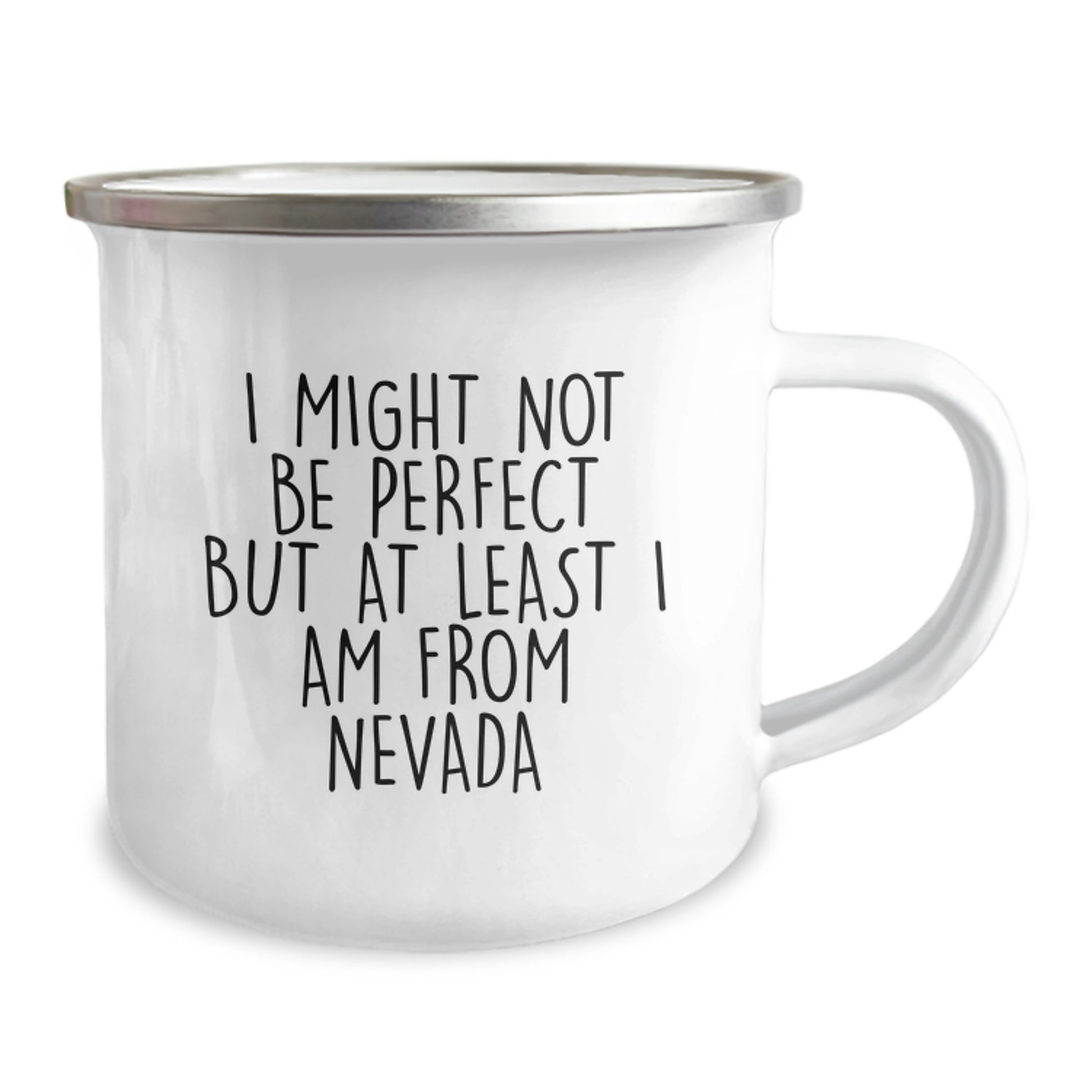 Funny NV Gifts from Friends and Family - Camping Mug for Men and Women, Inspired by 'I Might Not Be Perfect But At Least I Am From Nevada' Christmas Unique - Image 2