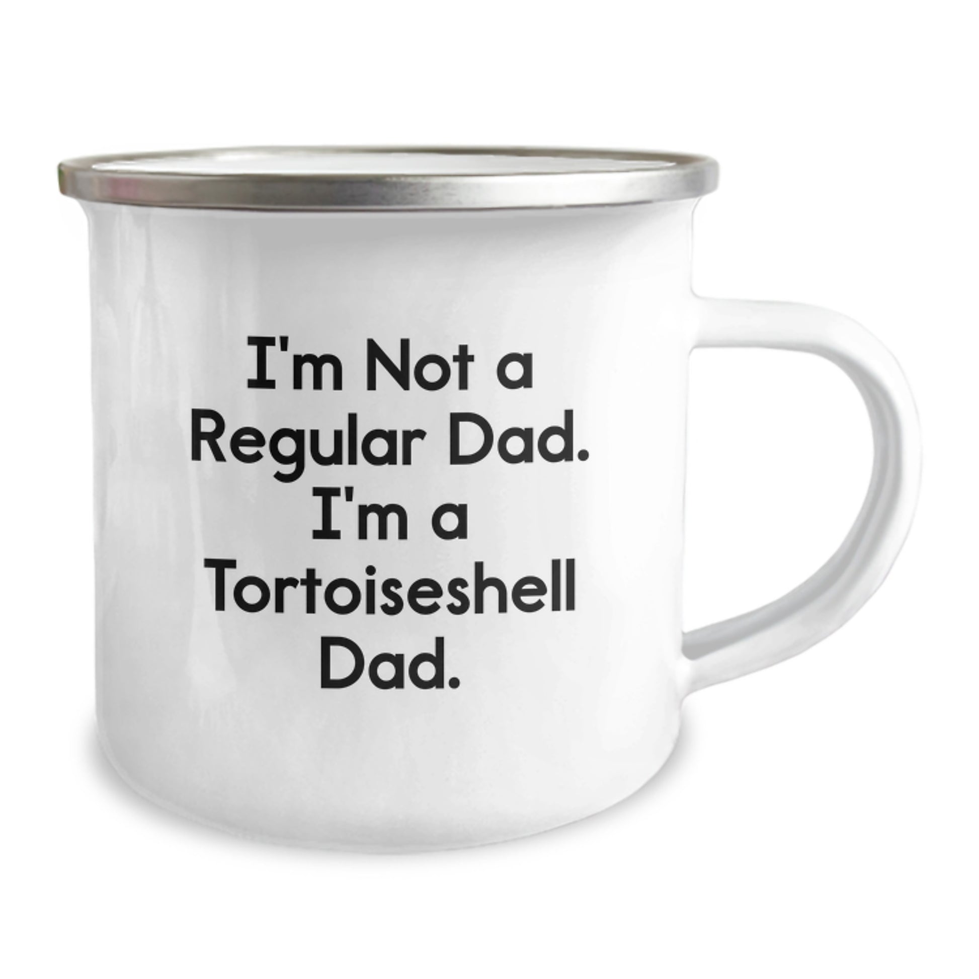 Tortoiseshell Cat Lover Gifts, Camping Mug for Dad, Funny Quote - I'm Not A Regular Dad, I'm A Tortoiseshell Dad, Unique Gifts from Friends to Family - Image 2