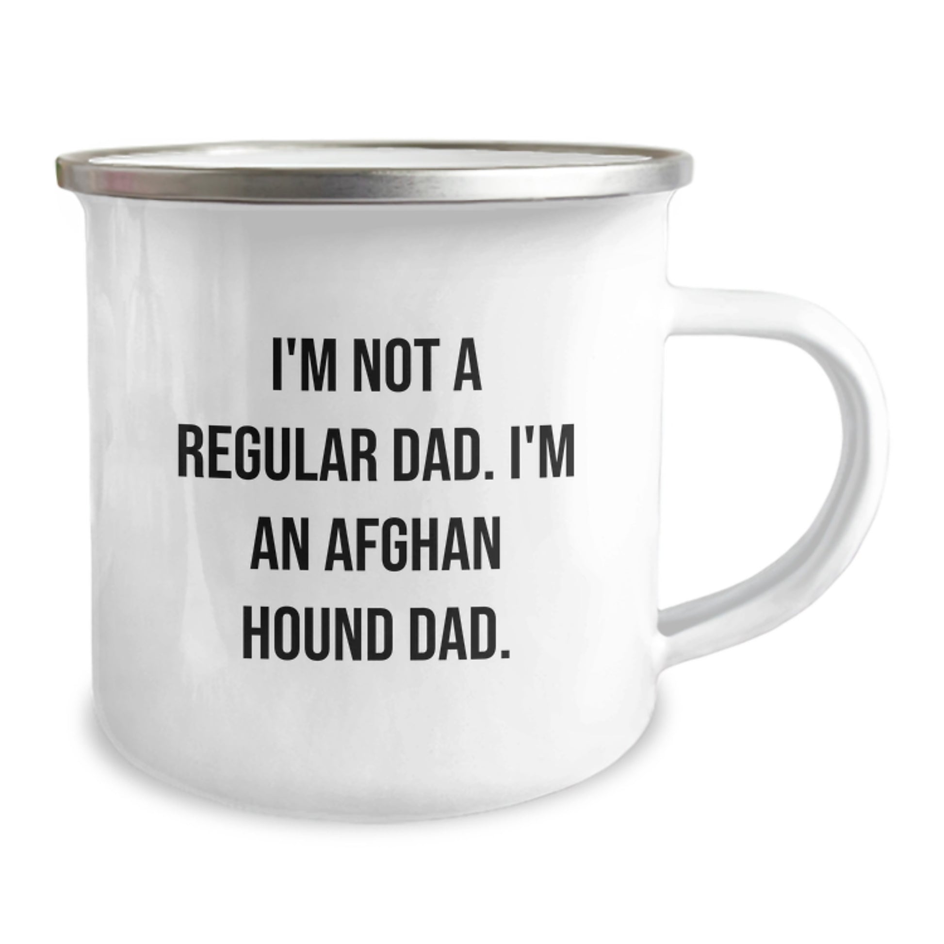 Funny Afghan Hound Dog Dad Gifts - Camping Mug for Him, Gifts from Dad to Men on Graduation Unique Gifts - Image 2