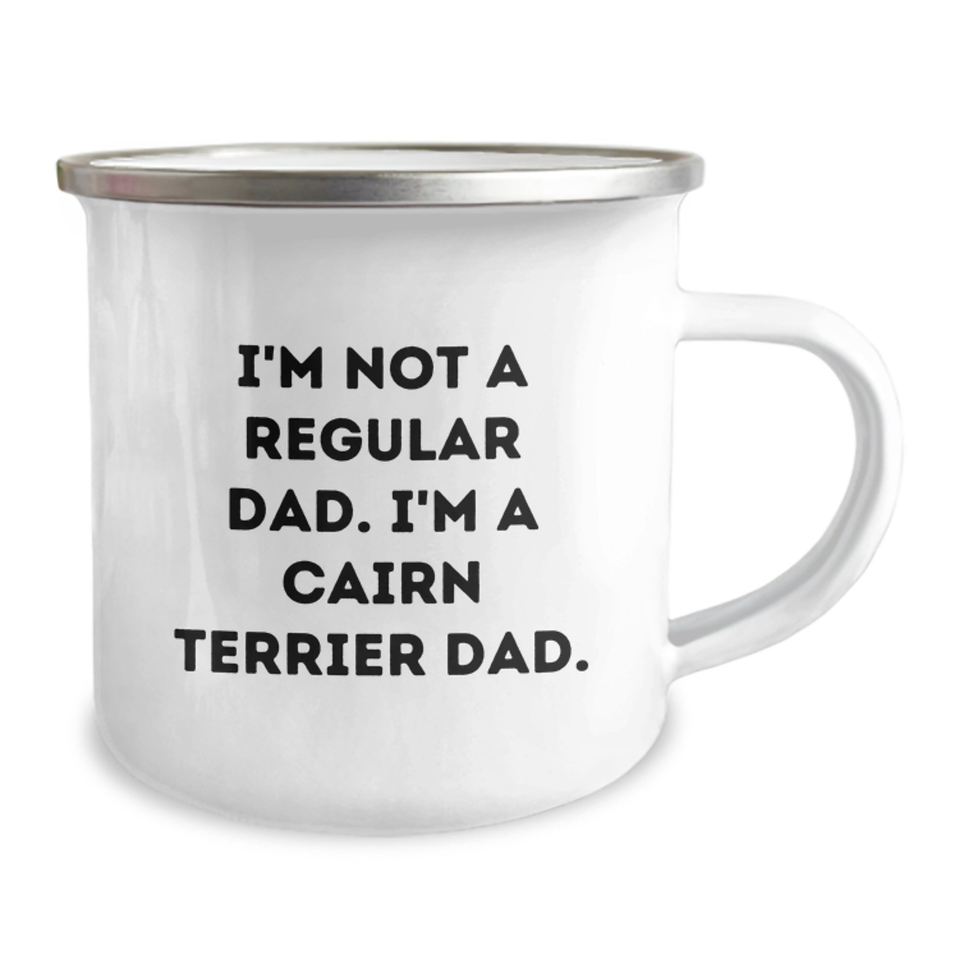 Funny Cairn Terrier Dad Gifts for Men from Family on Graduation Day - Camping Mug - Image 2