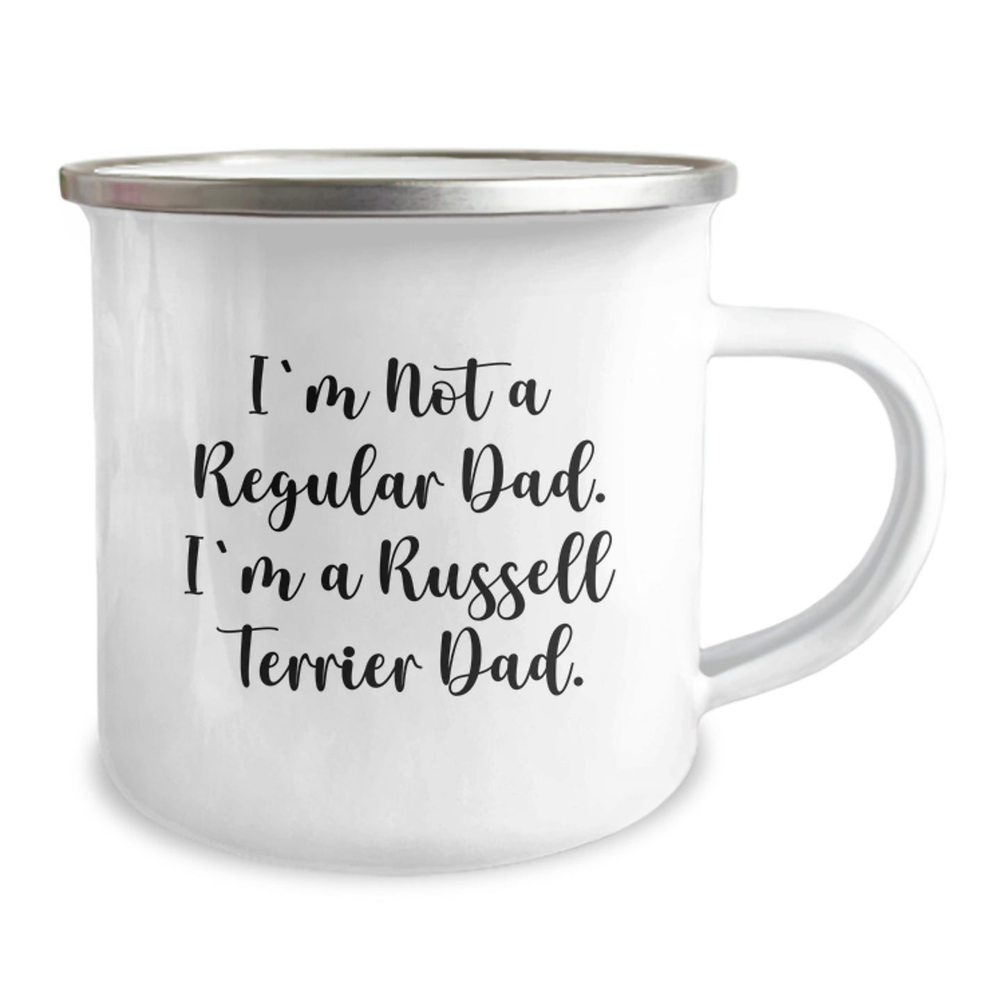 Funny Russell Terrier Dog Dad Gifts from Family - Camping Mug for Graduation Unique Gifts, I'm Not A Regular Dad, I'm A Russell Terrier Dad - Image 2