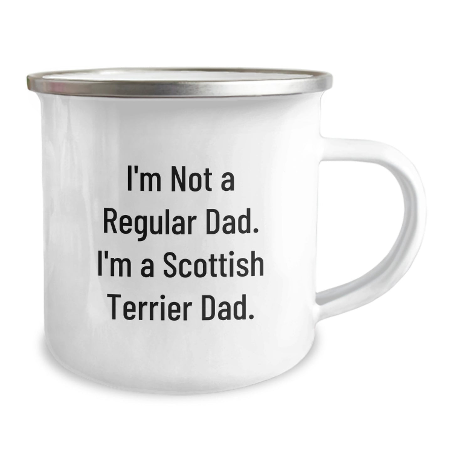 Funny Scottish Terrier Dog Gifts from Dad, Unique Camping Mug for Scottish Terrier Dad, Perfect Graduation Unique Gifts - Image 2