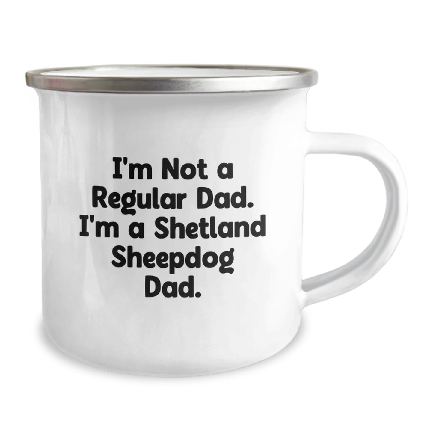 Funny Shetland Sheepdog Gifts for Men from Dad to Son Graduation Unique Camping Mug - Image 2