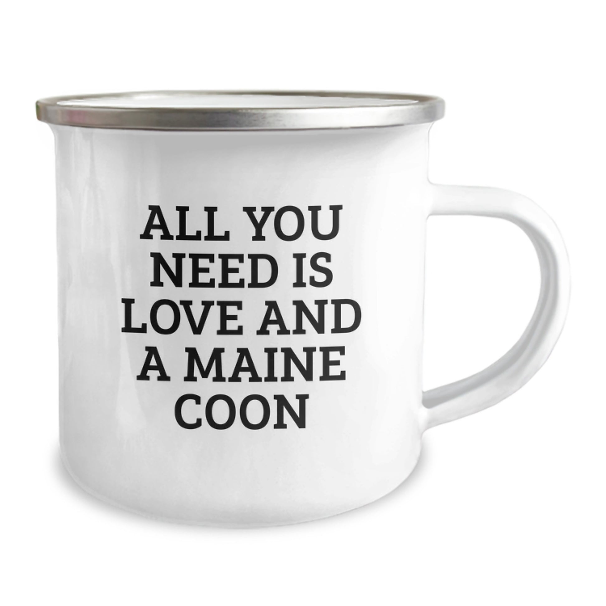 Funny Maine Coon Cat Gifts from Friends for Graduation Unique Gifts - All You Need Is Love And A Maine Coon Camping Mug - Image 2