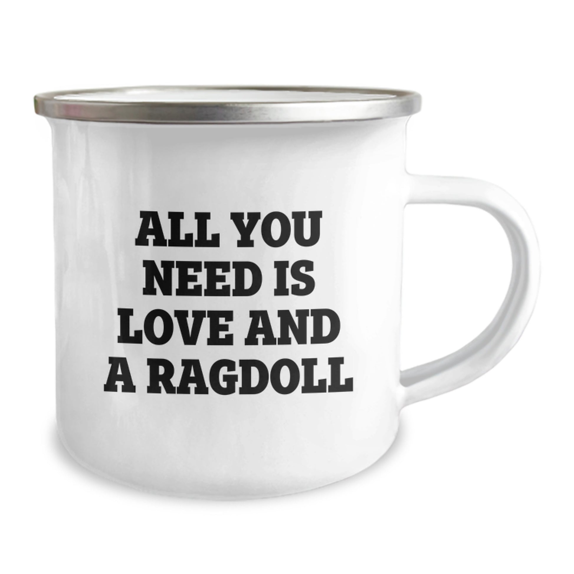 Funny Ragdoll Cat Gifts for Men - Camping Mug with All You Need Is Love And A Ragdoll - Unique Graduation Gifts for Friends from Family - Image 2