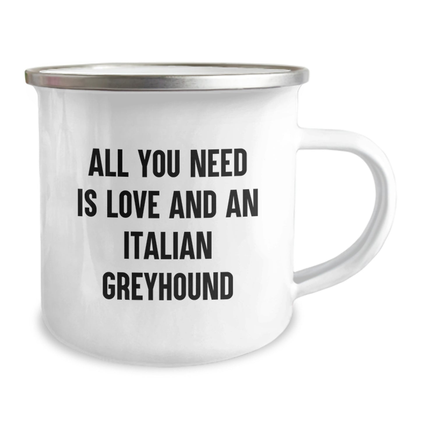 Italian Greyhound Dog Love And Camping Adventures Unique Gifts for Friend, Funny Quote Italian Greyhound Dog Mug, Gifts from Friends for Italian Greyhound Dog Enthusiast - Image 2