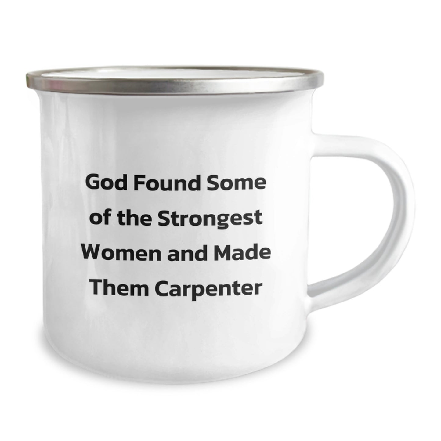 Funny Gifts from Friends - Inspirational Carpenter Quotes Men Camping Mug, Unique Graduation Gifts for Carpenter Women - Image 2