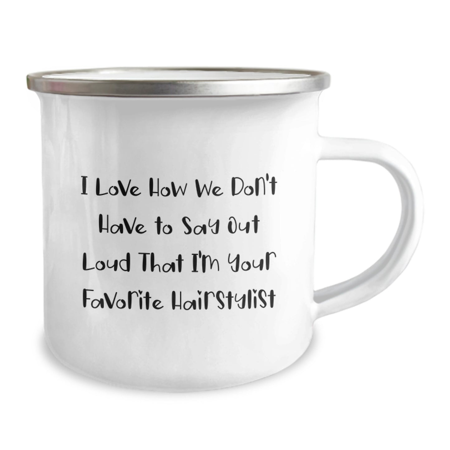 Funny Gifts from Friends for Hairstylist Graduation Camping Mug - 'Favorite Hairstylist' Quote - Unique Hairstylist Gifts for Men Women - Image 2