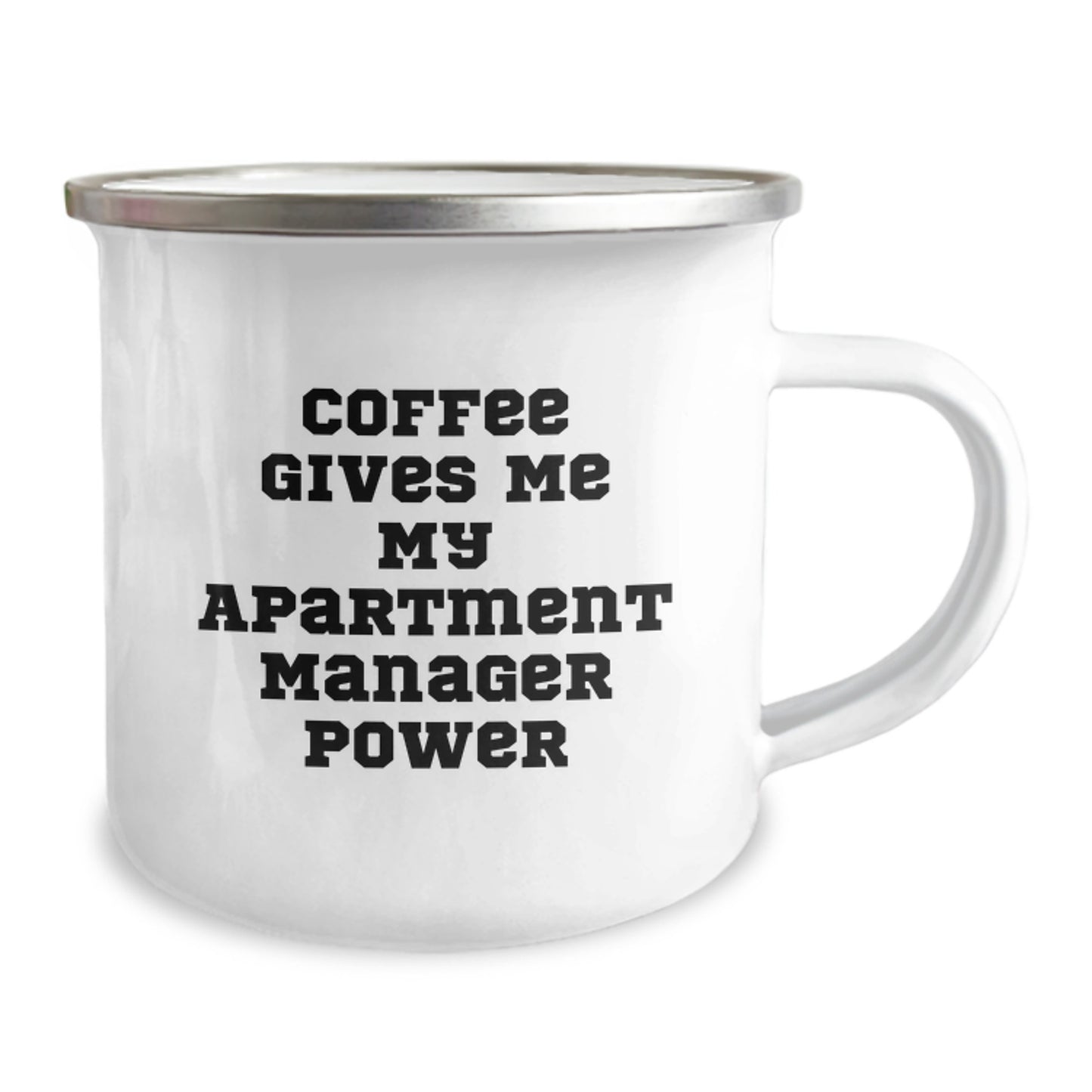 Funny Gifts for Apartment Manager - Coffee Gives Me Power Camping Mug for Graduation Unique Gifts from Friends - Image 2
