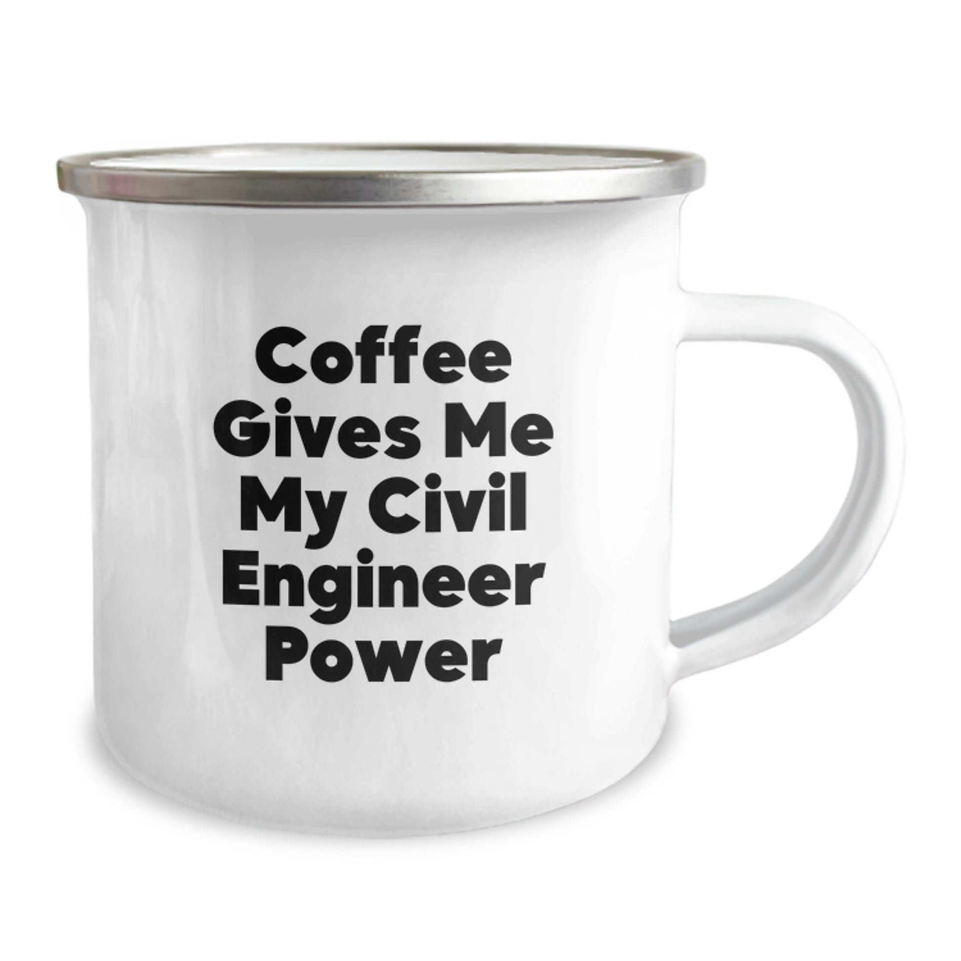 Funny Civil Engineer Gifts from Friends, Christmas Unique Mugs for Civil Engineer Men, Camping Mug with Coffee Gives Me My Civil Engineer Power - Image 2