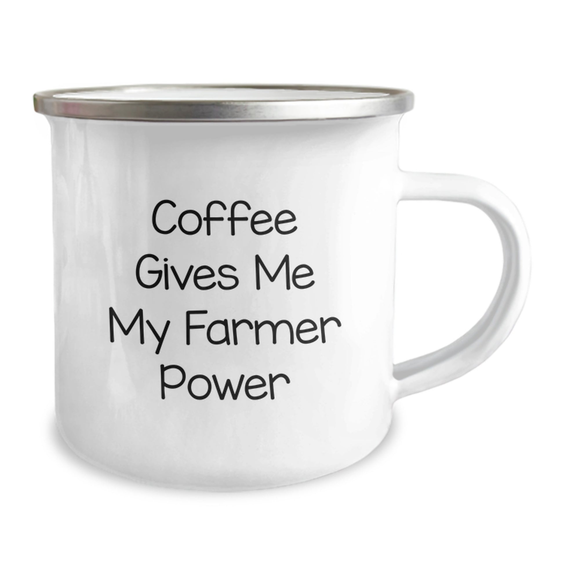 Funny Gifts from Friends for Farmer - Coffee Gives Me My Farmer Power Camping Mug Graduation Unique Gifts - Image 2