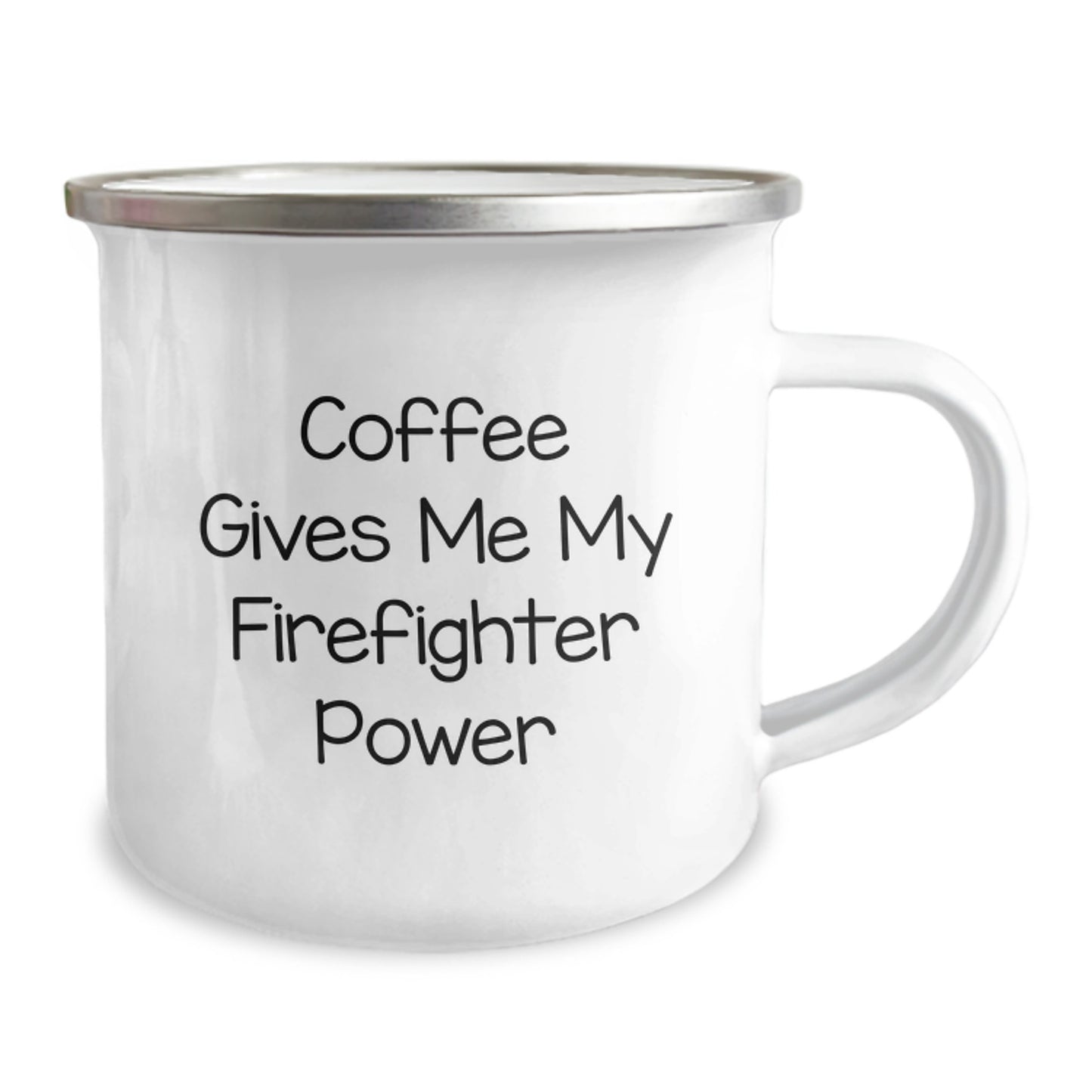 Funny Firefighter Gifts from Friends for Firefighter Graduation Unique Mugs with 'Coffee Gives Me My Firefighter Power' - Image 2