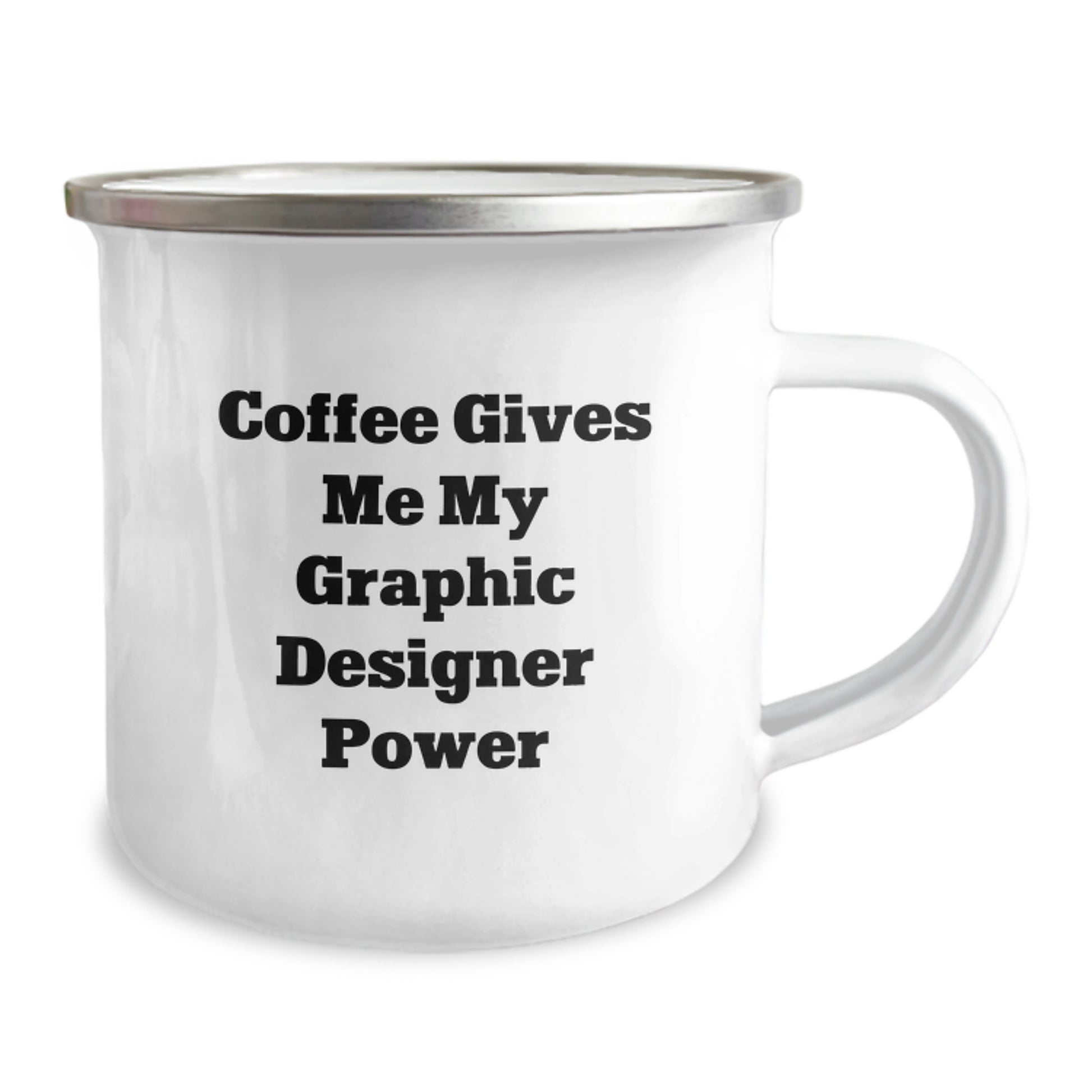 Graphic Designer Keepsake Camping Mug for Him Birthday Gift Coffee Power - Image 2