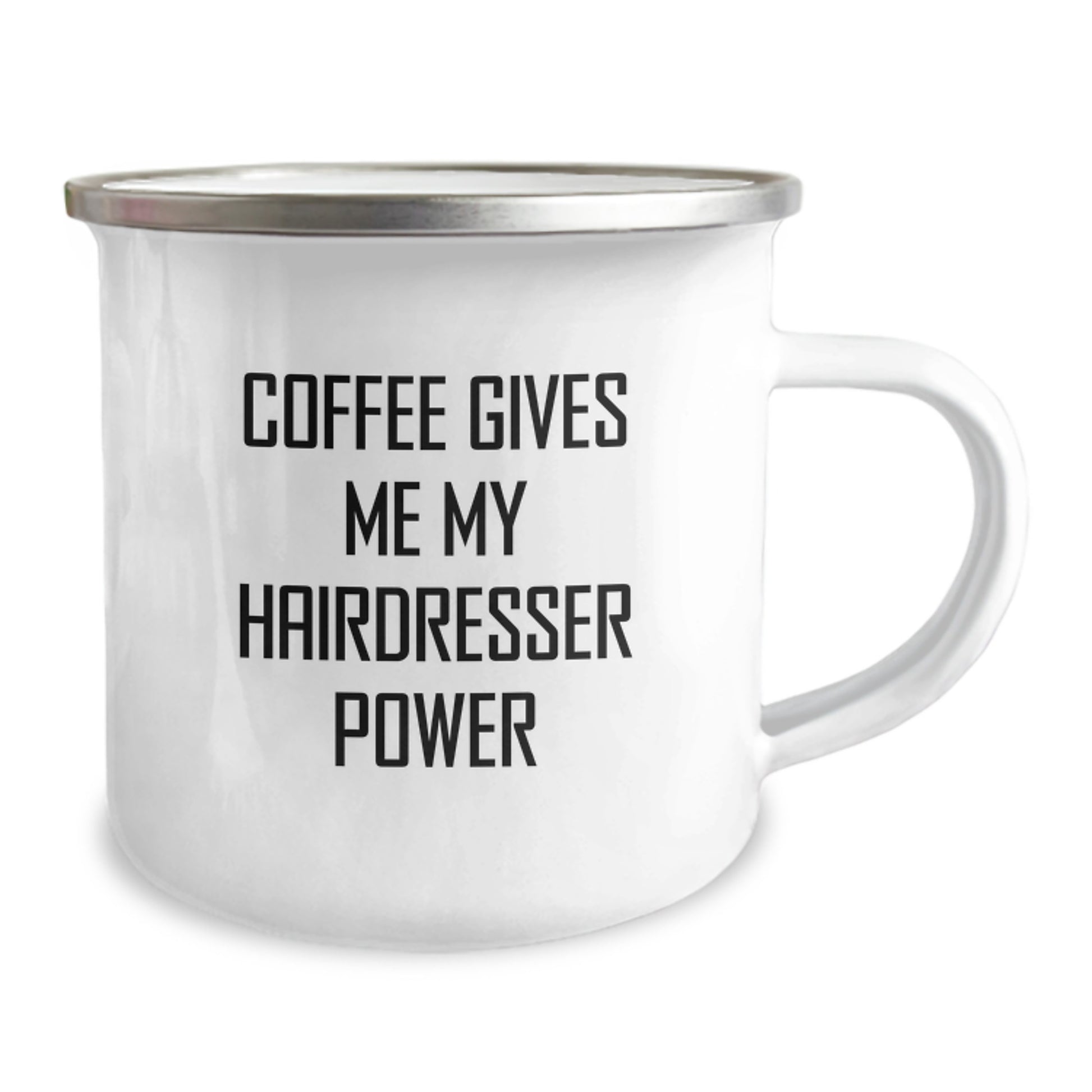 Funny Hairdresser Gifts from Friends - Coffee Gives Me My Hairdresser Power Birthday Mug for Hairdresser, Unique Camping Mug for Hairdresser Enthusiasts, Gifts for Hairdresser, Gifts from Friends - Image 2