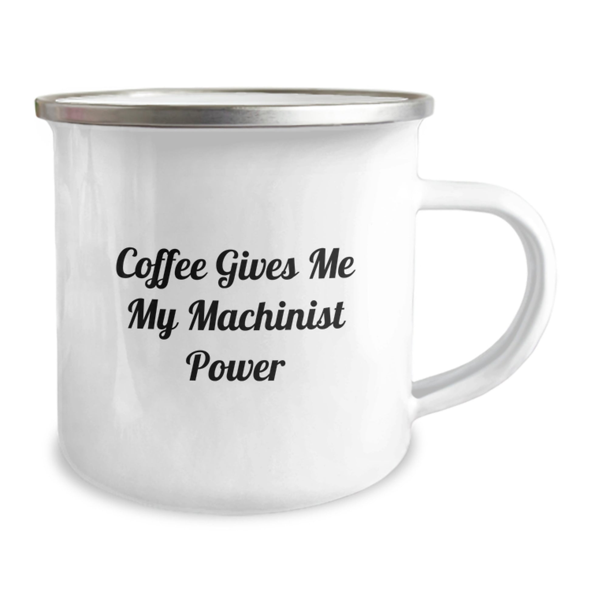 Funny Machinist Gifts, Camping Mug for Graduation, Coffee Gives Me My Machinist Power, Gift for Machinist Friends and Family - Image 2