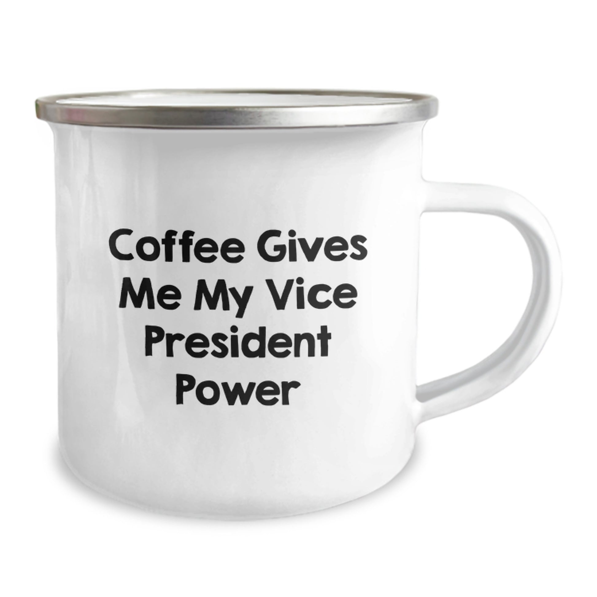 Funny Vice President Gifts for Men, Women, Friends, and Coworkers - Coffee Gives My Vice President Power Camping Mug, Perfect Graduation Unique Gift - Image 2