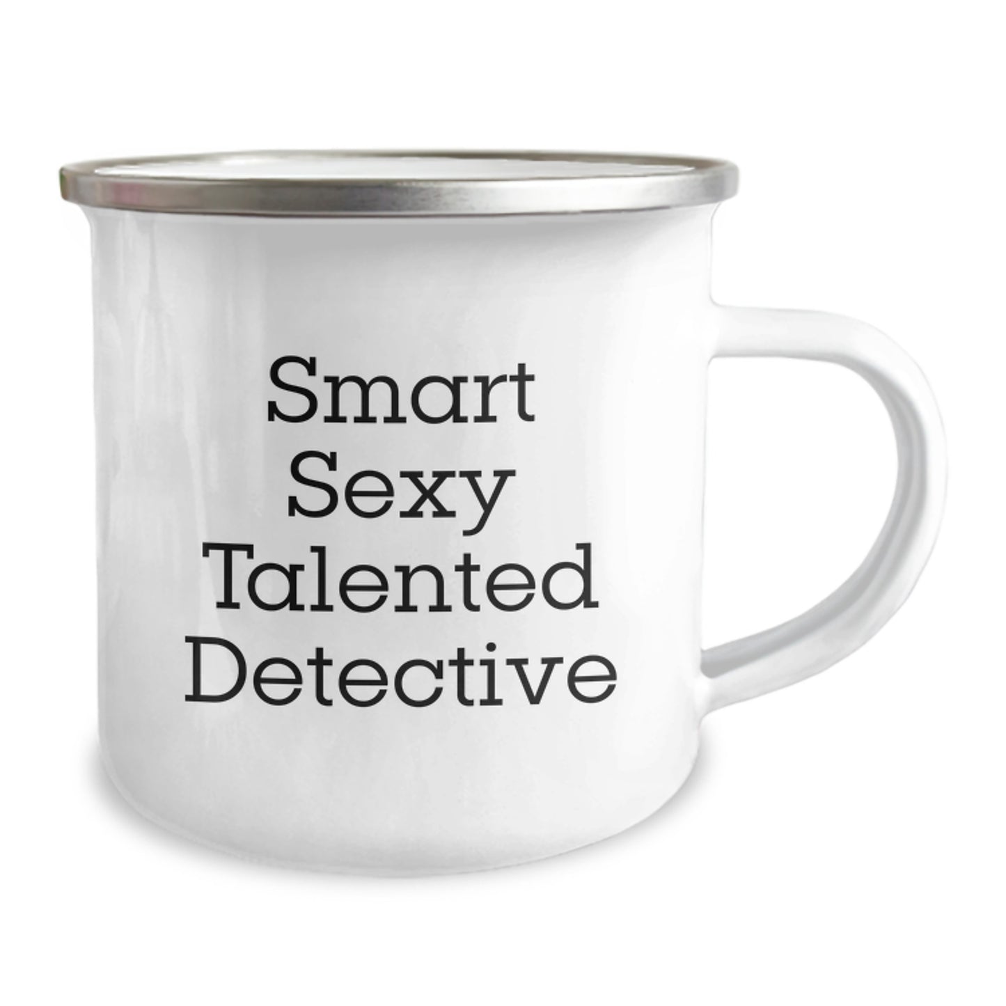 Smart Sexy Talented Detective Gifts from Friends for Detective Graduation Unique Gifts Camping Mug - Image 2