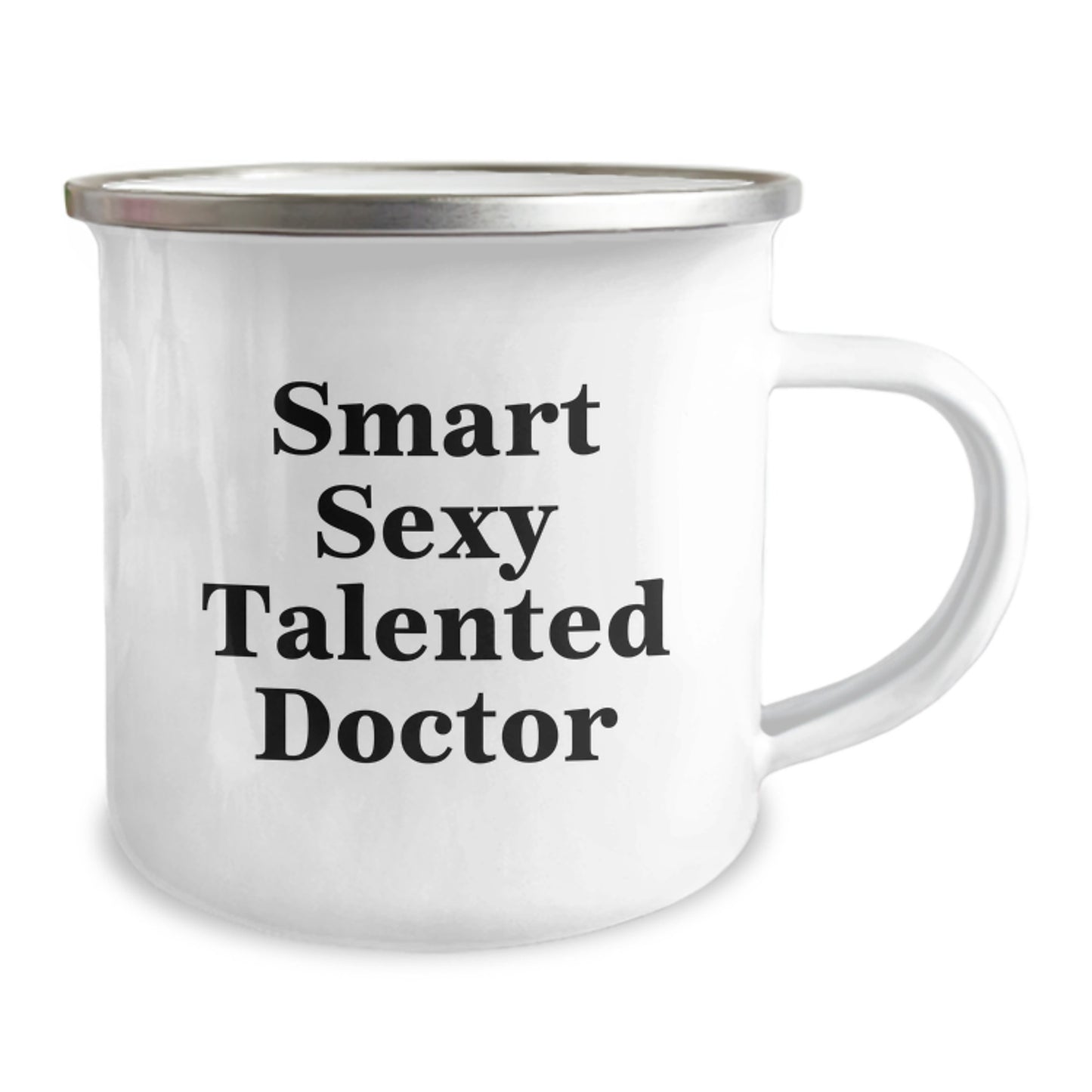 Funny Doctor Gifts for Men, Graduation Unique Gifts from Friends, Smart Sexy Talented Doctor Camping Mug - Image 2