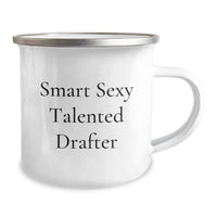 Load image into Gallery viewer, Funny Gifts from a Talented Drafter, Smart Sexy Talented Drafter Valentine's Camping Mug, Drafter Gift for Men or Women Friends - Image 2
