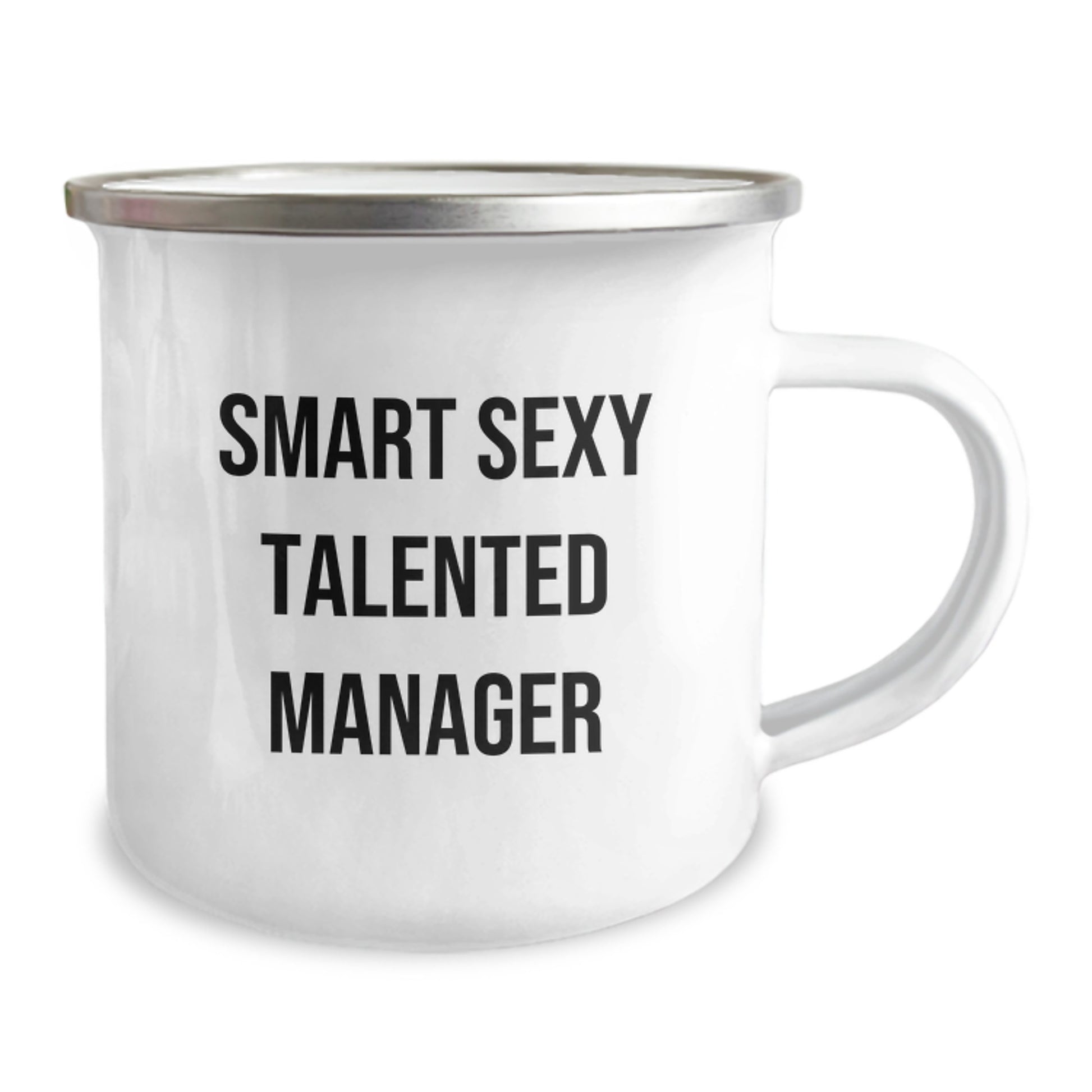 Funny Graduation Gifts for the Smart Sexy Talented Manager - Men's Camping Mug, Gifts from Friends to Family - Image 2